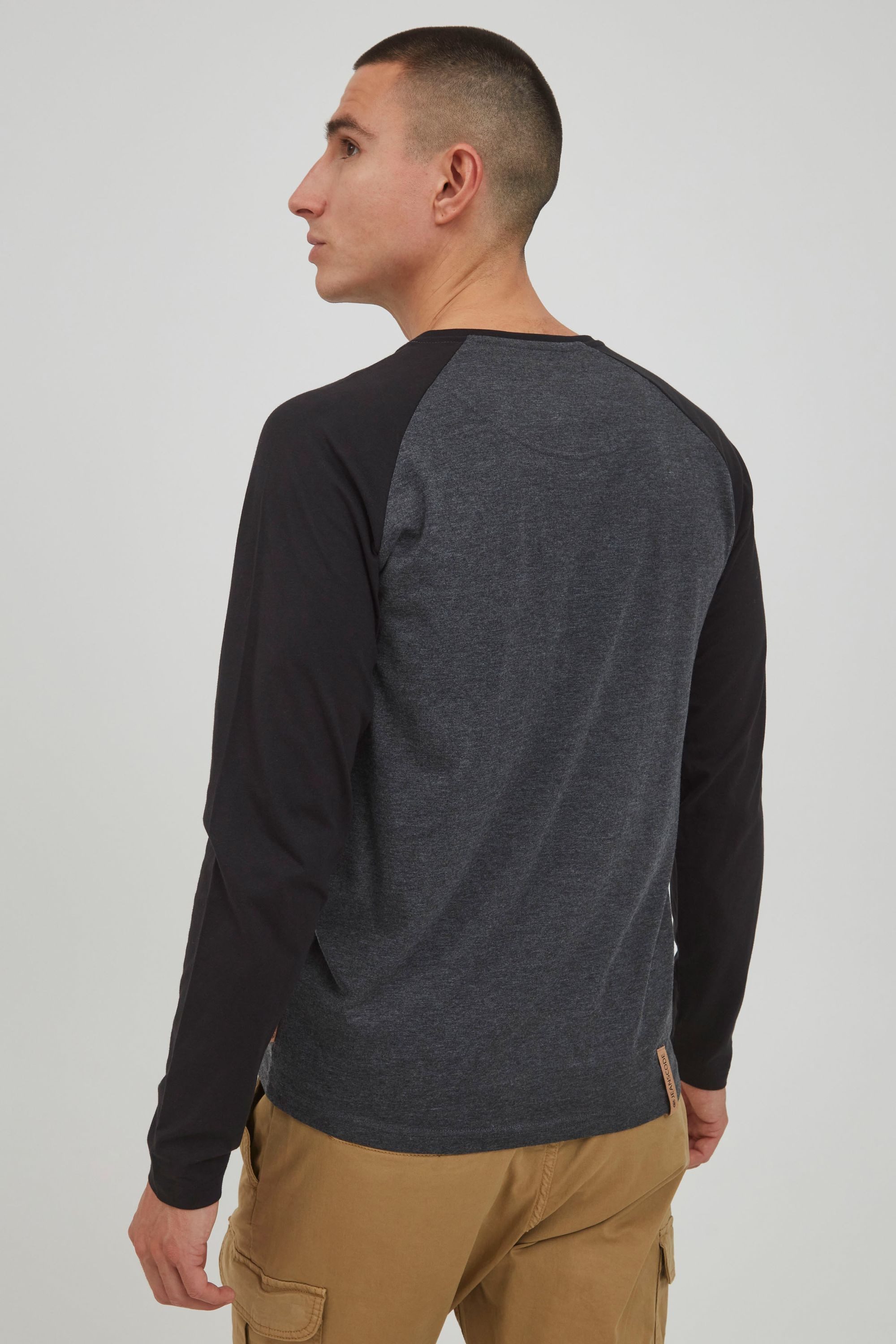 Indicode Rundhalsshirt IDWinston Longsleeve im Baseball-Look