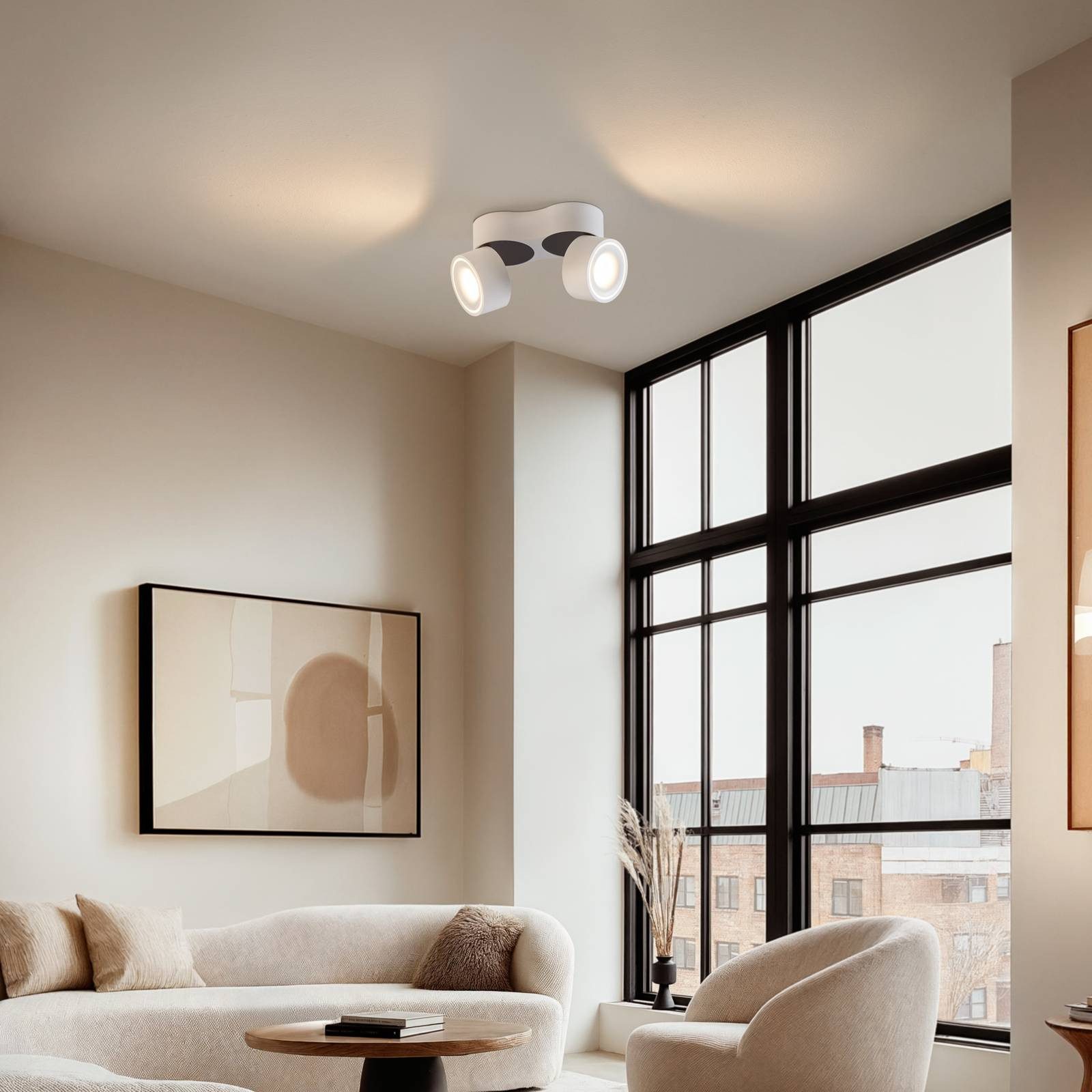 Arcchio Deckenstrahler Rotari, Nicht enthalten, 2 x 8,9 W LED, warmweiß