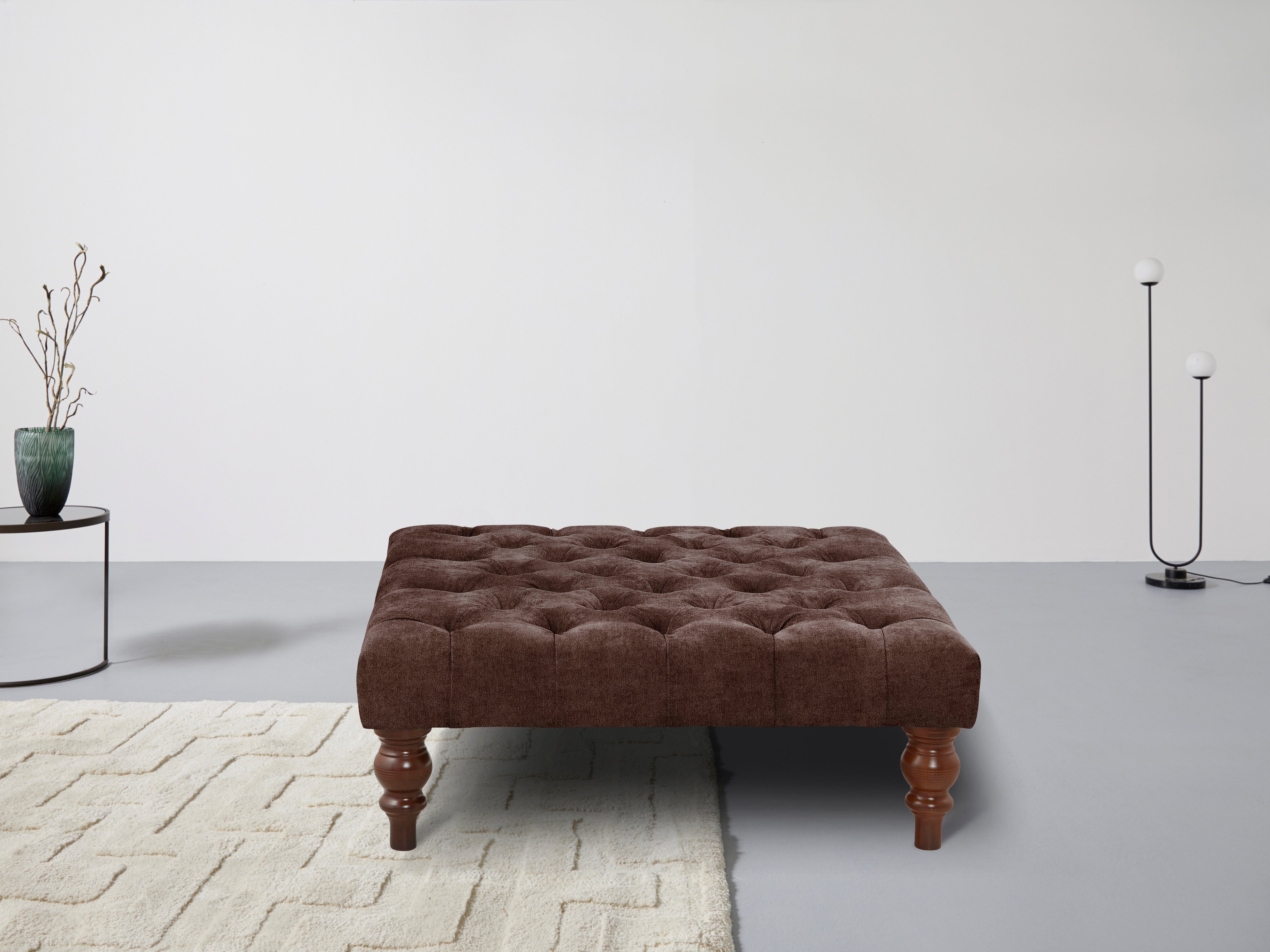 Home affaire Polsterhocker Chesterfield, mit Knopfheftung, günstig online kaufen