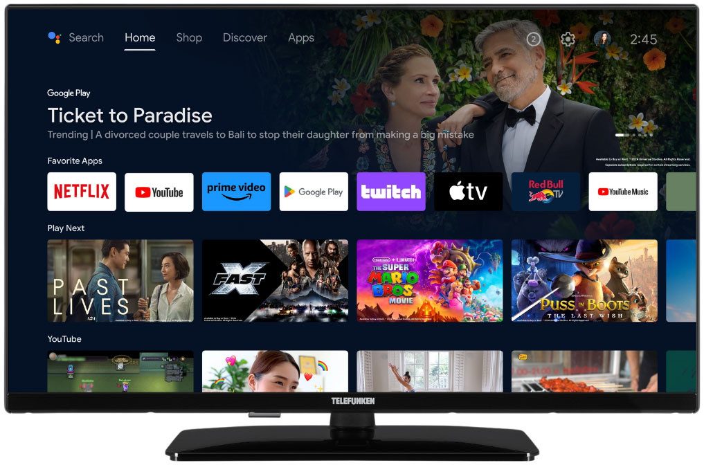 Telefunken D32Q751X2CW QLED-Fernseher (80 cm/32 Zoll, schwarz ! RABATT: 46.7%