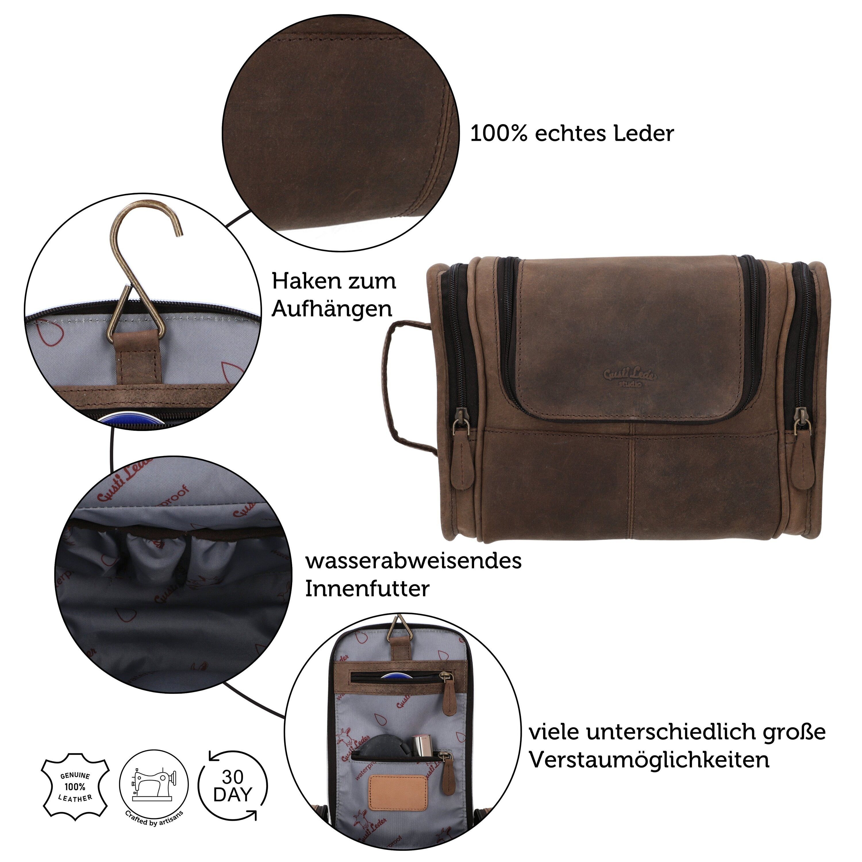 Gusti Leder Umhängetasche Gusti Leder messenger bag Ripley Trolley strap (1-tlg)