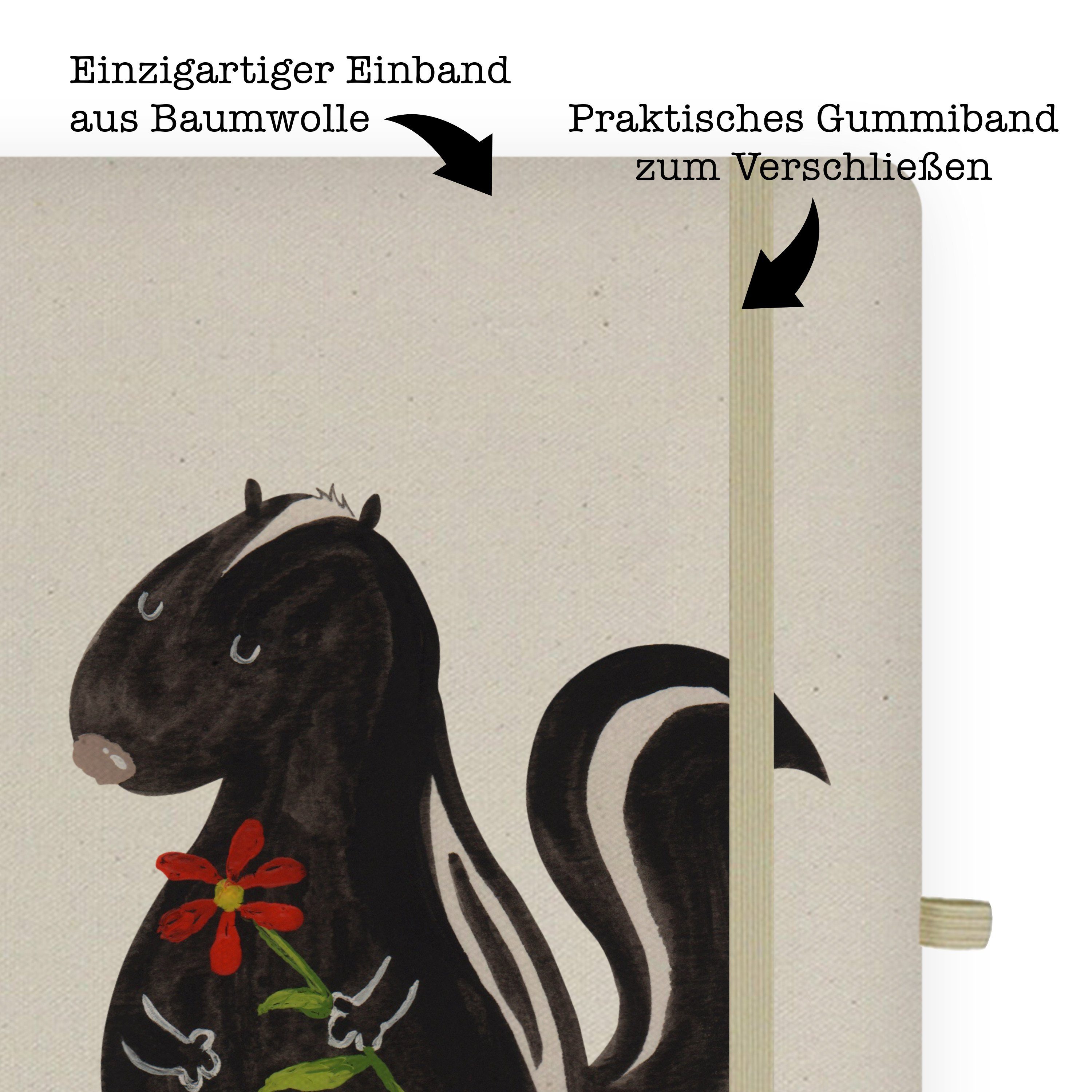 Wildtier, Panda Mr. Tagträumer, - Transparent & - Mr. Stinktier Mrs. & Schre Blume Geschenk, Panda Mrs. Notizbuch