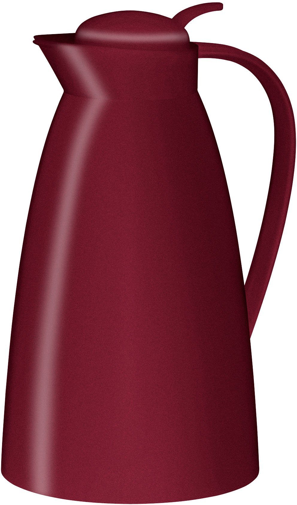 Alfi Isolierkanne Eco, 1,0 l, Kunststoff mit Vakuum-Glaseinsatz rubinrot