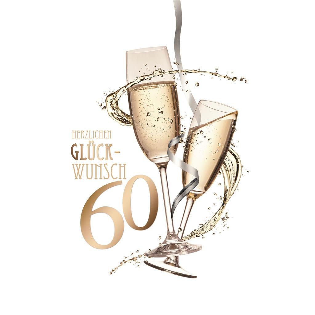 Skorpion Grußkarten 60. Geburtstag - Karte mit Umschlag - zwei gefüllte ...