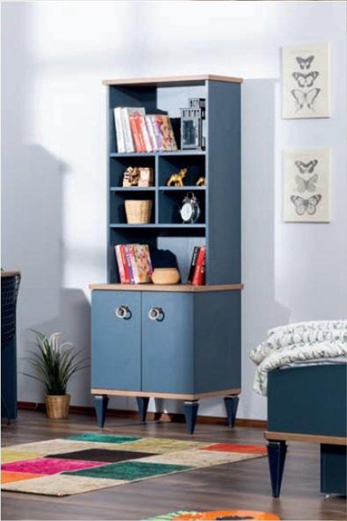 JVmoebel Bücherregal Blau Jugendzimmer Möbel Bücherschrank Modern Neu kaufen, Made in Europa