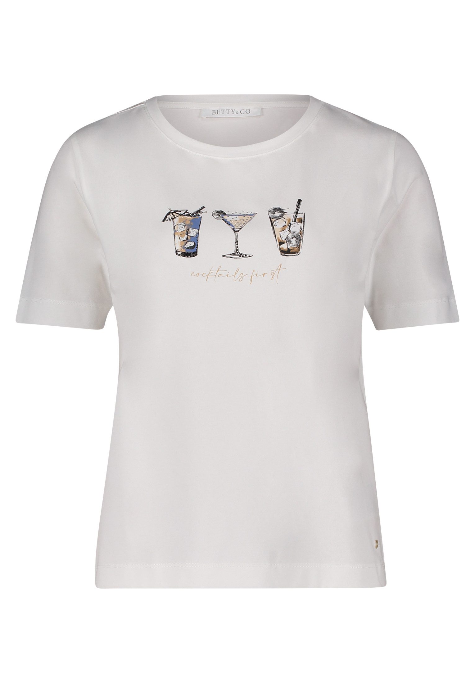 Betty&Co Kurzarmshirt Damen mit Print (1-tlg) günstig online kaufen