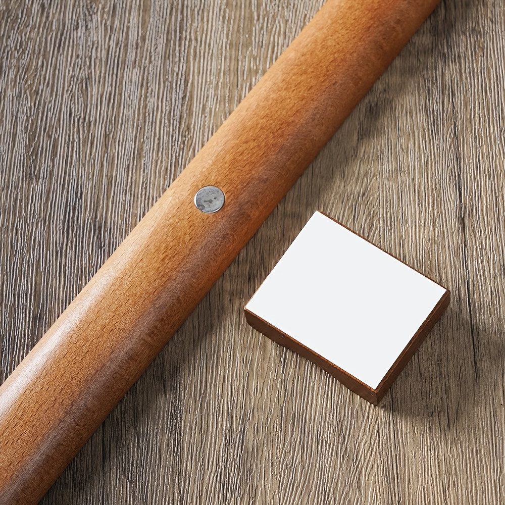 Holz Lichter Schuhlöffel Schuhanzieher Holz lang 55,5 cm verschiedene Varianten, Magnet-Halterung – Massivholz Naturfarbe – Bild 4 von 5