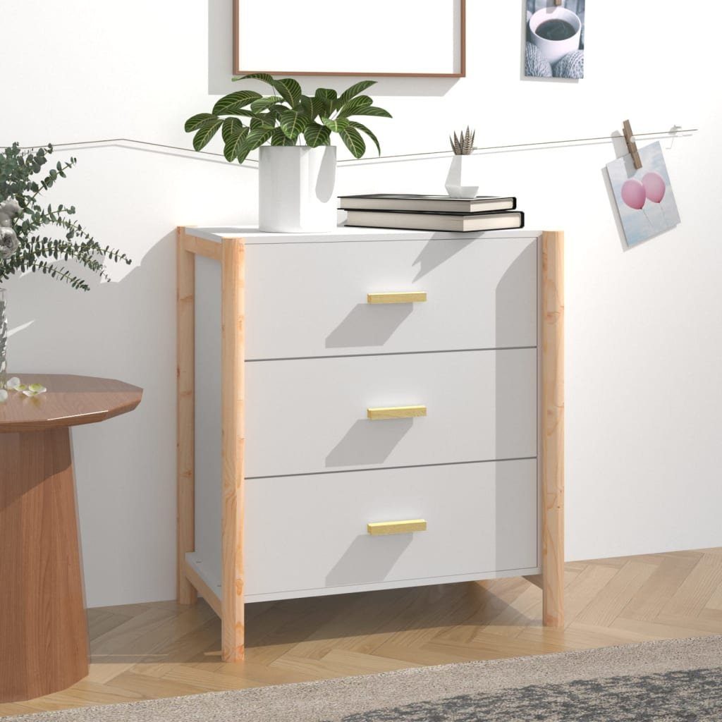 vidaXL Sideboard Sideboard Weiß 62x38x70 cm Holzwerkstoff (1 St) – Bild 2 von 5