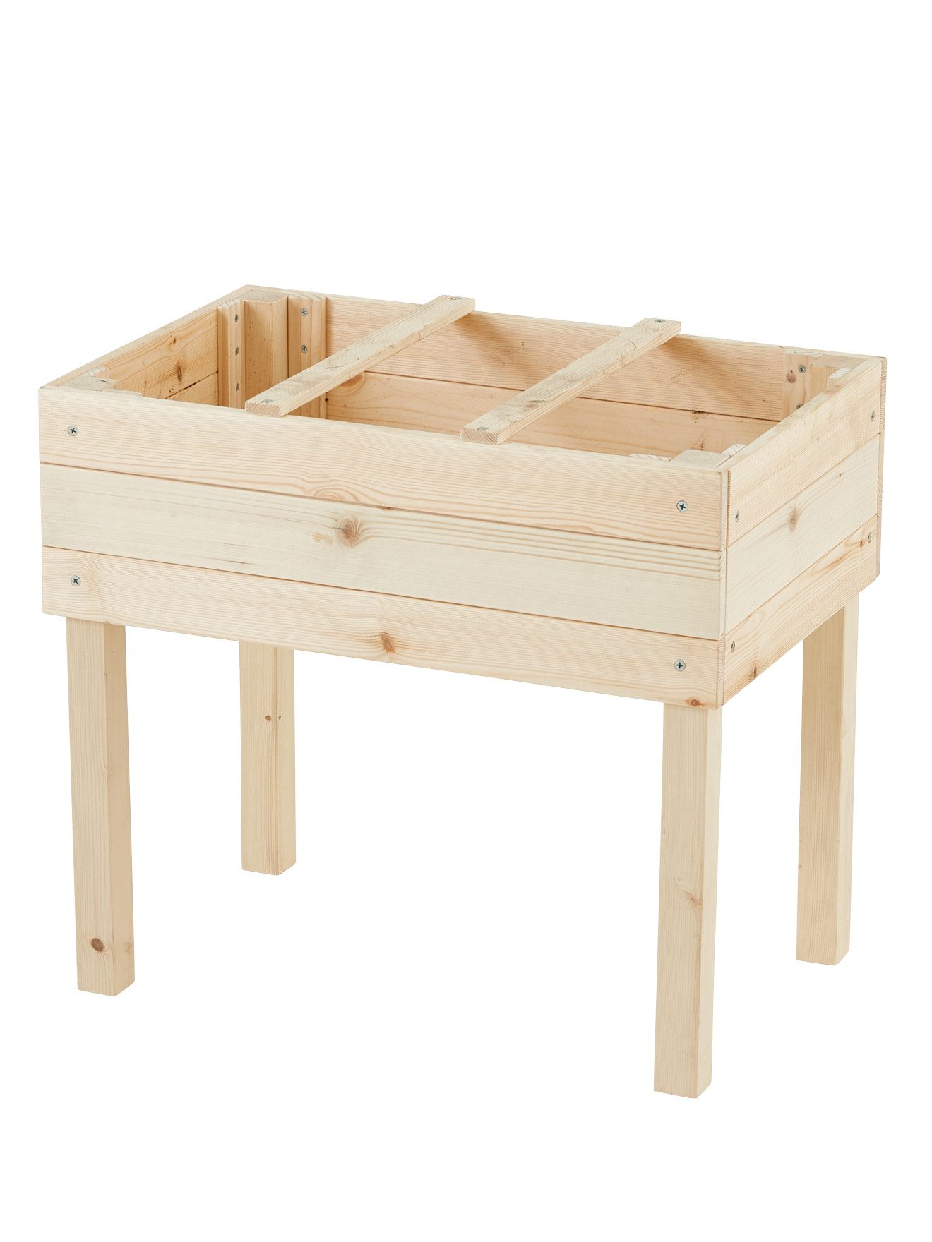 vertbaudet Spielzeug-Gartenset Pflanzkiste aus Holz, Hochbeet