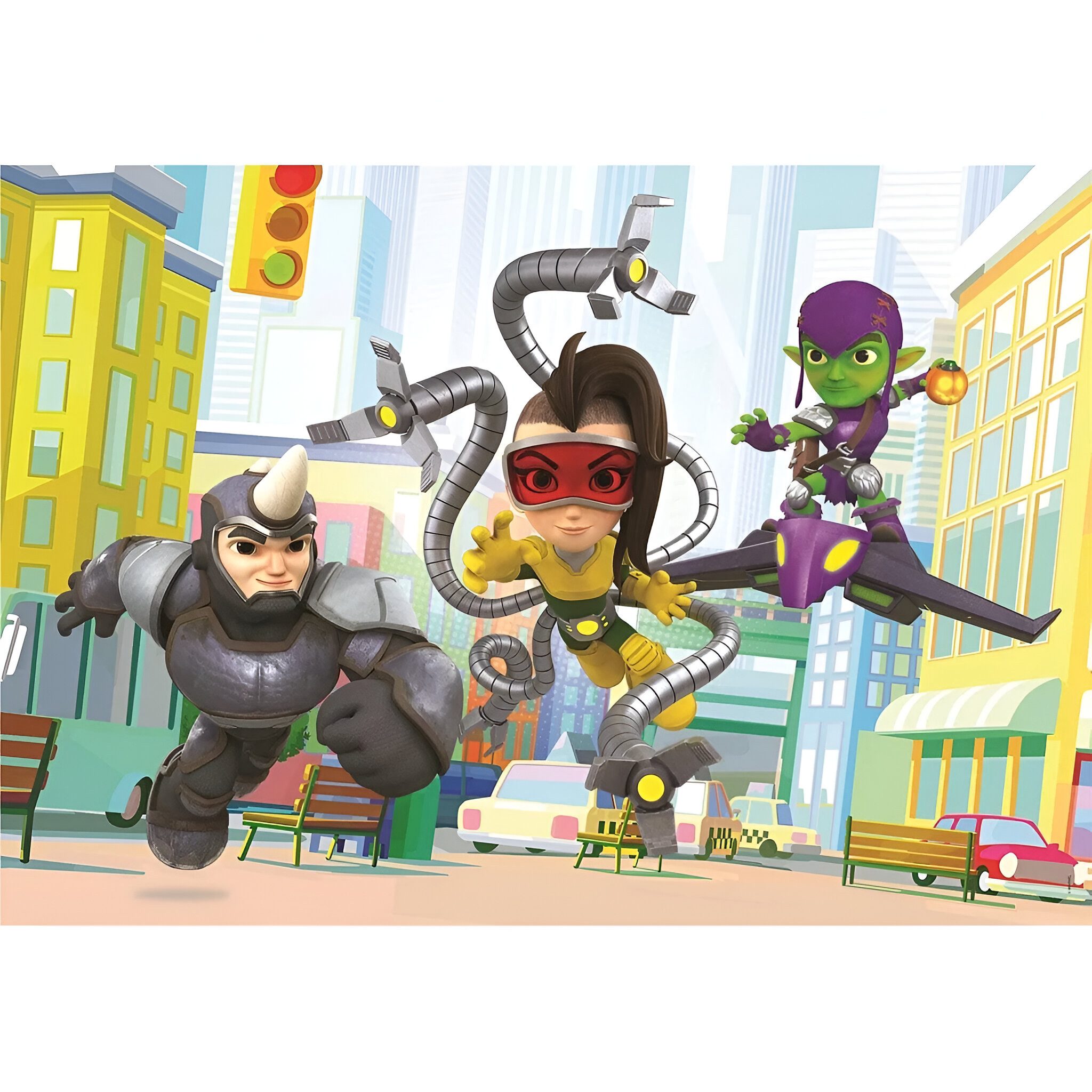 MARVEL Puzzle Marvel Spidey Amazing Friends 2x 20 teiliges Kinder Puzzle, 40 Puzzleteile