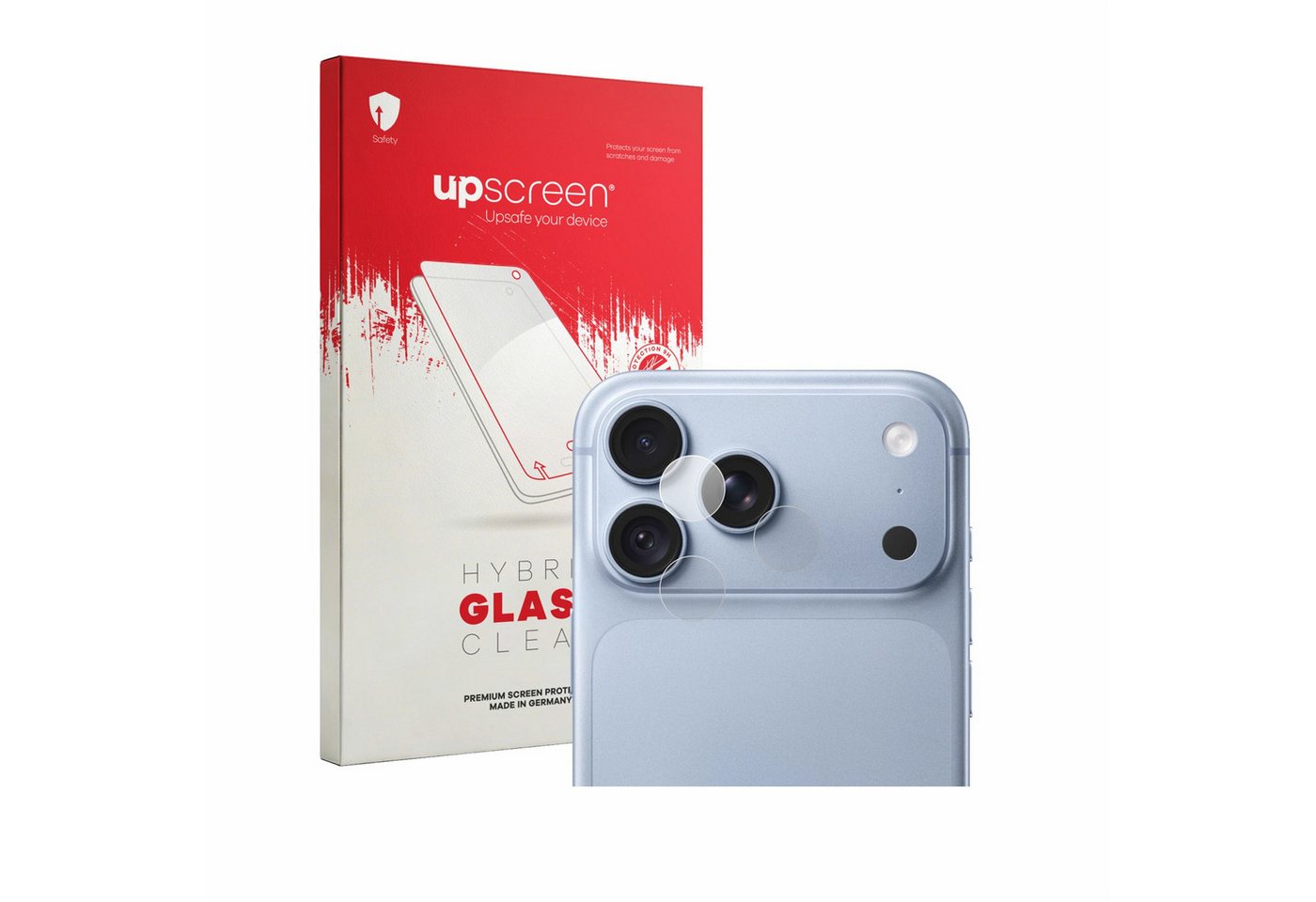 upscreen Displayschutzglas Folie für Apple iPhone 18 Pro Max (NUR Kameraschutz), Schutzfolie Glas Panzer Display Schutz klar