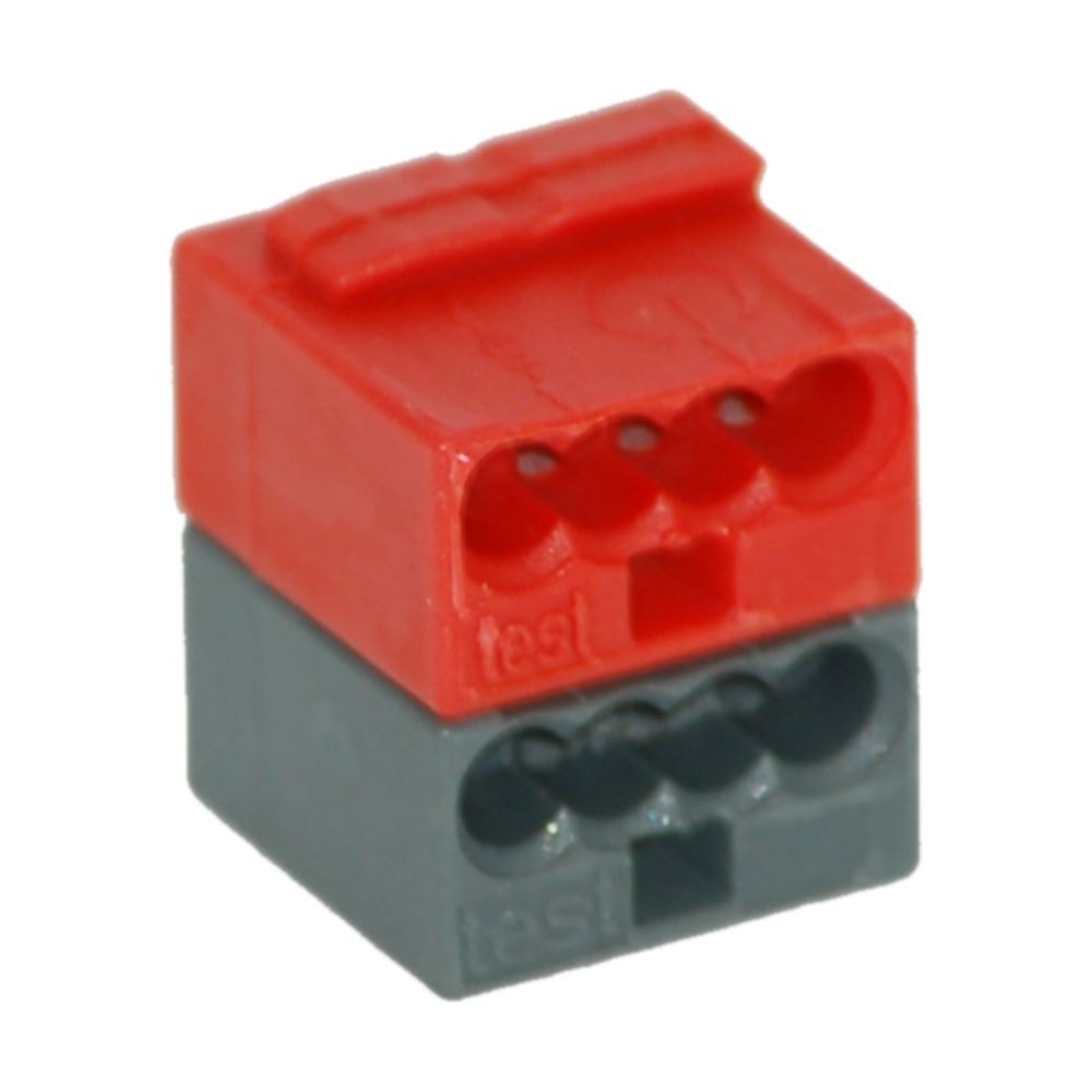 WAGO Wago Busankoppler-Klemme 0.6-0.8 mm² e, dunkelgrau/rot 243211 Audio- & Video-Kabel