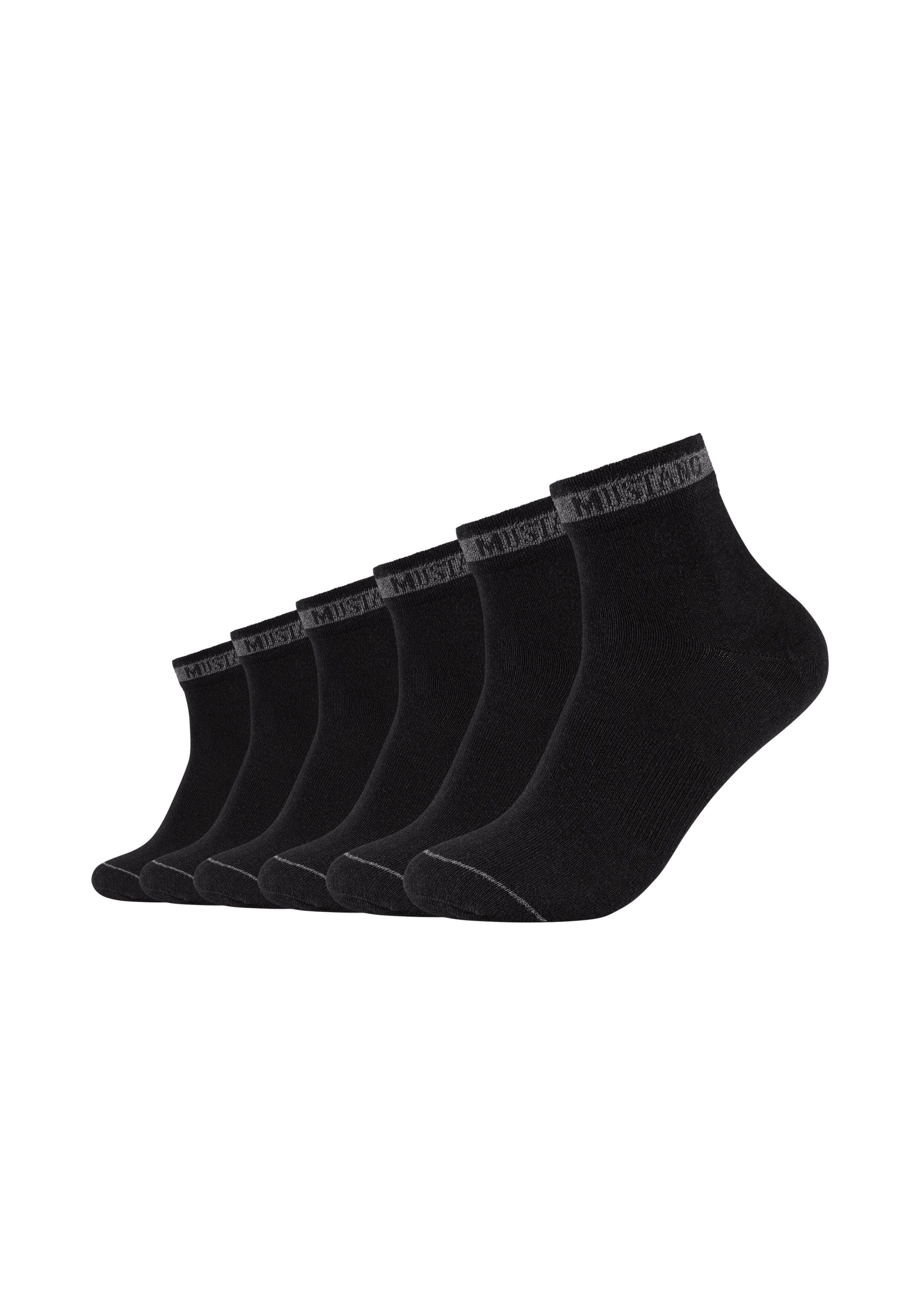 MUSTANG Kurzsocken (6er-Pack) mit hohem Baumwollanteil