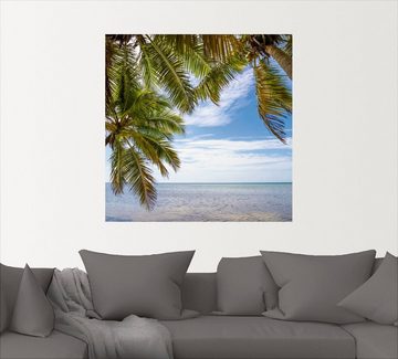 Artland Wandfolie Florida Keys Das Meer, Bäume (1 St), selbstklebend