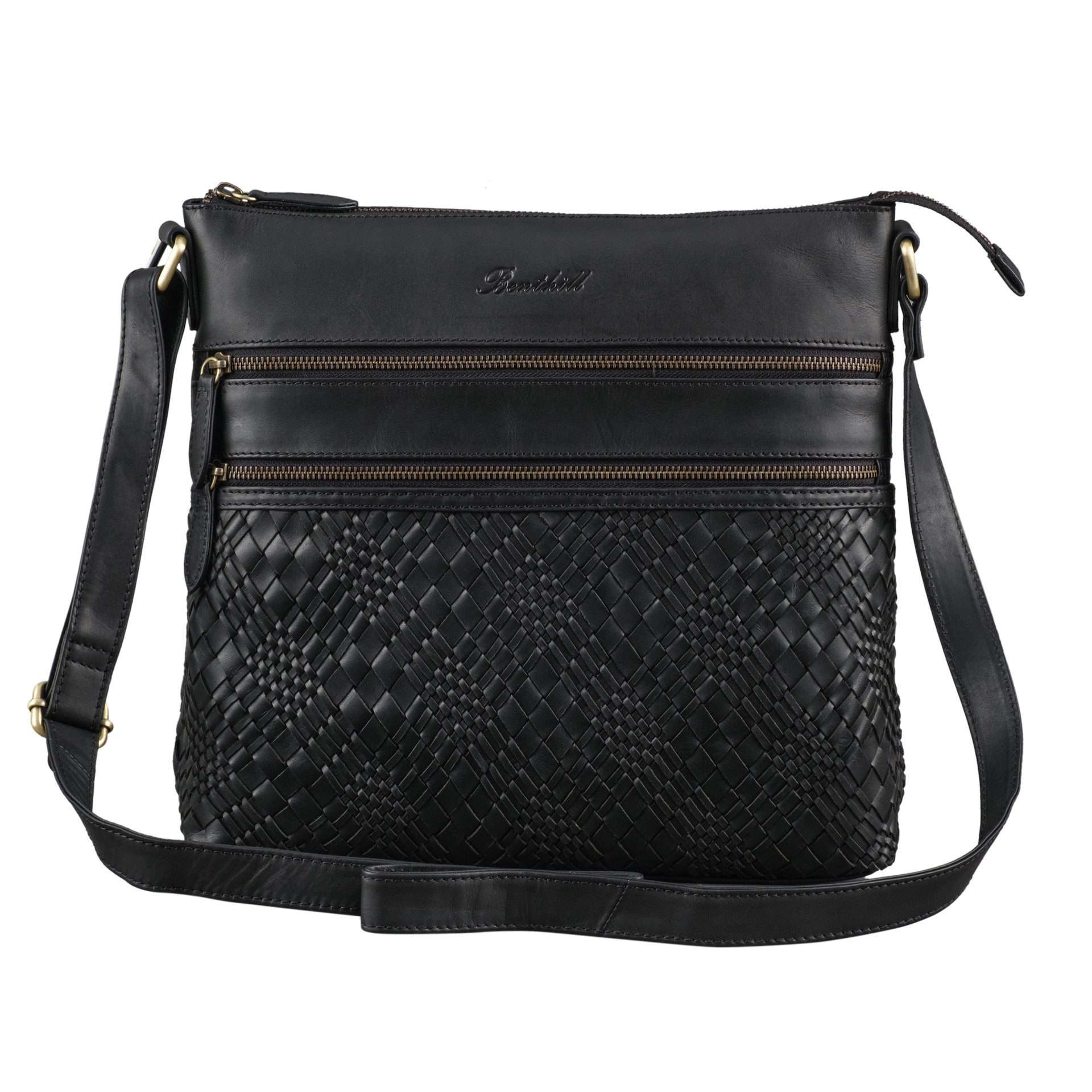 Benthill Umhängetasche Damen Echt Leder Schultertasche günstig online kaufen