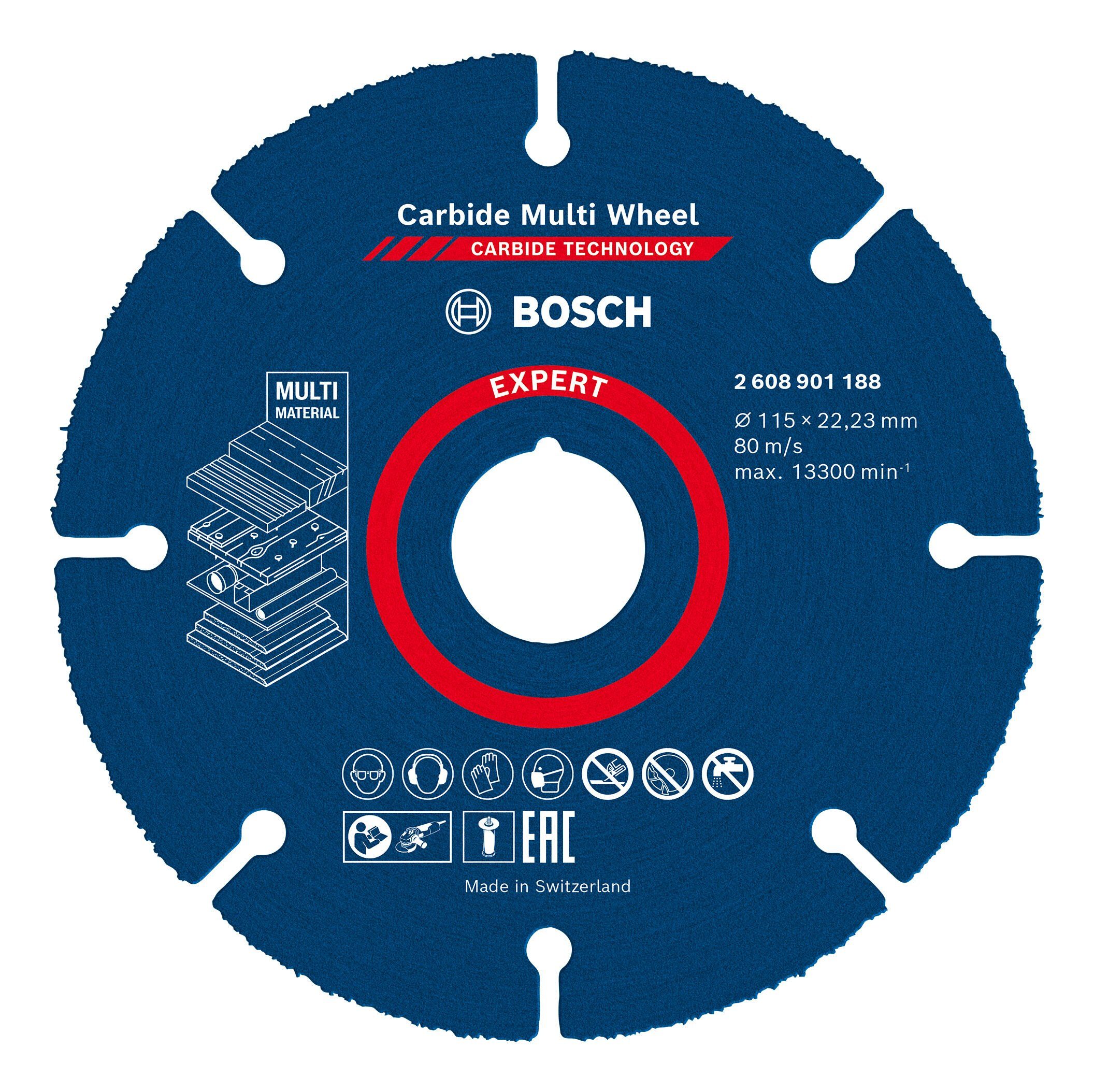 BOSCH Expert x 1 mm, 115 Trennscheibe x Carbide Ø Wheel, 115 22,23 Multi mm