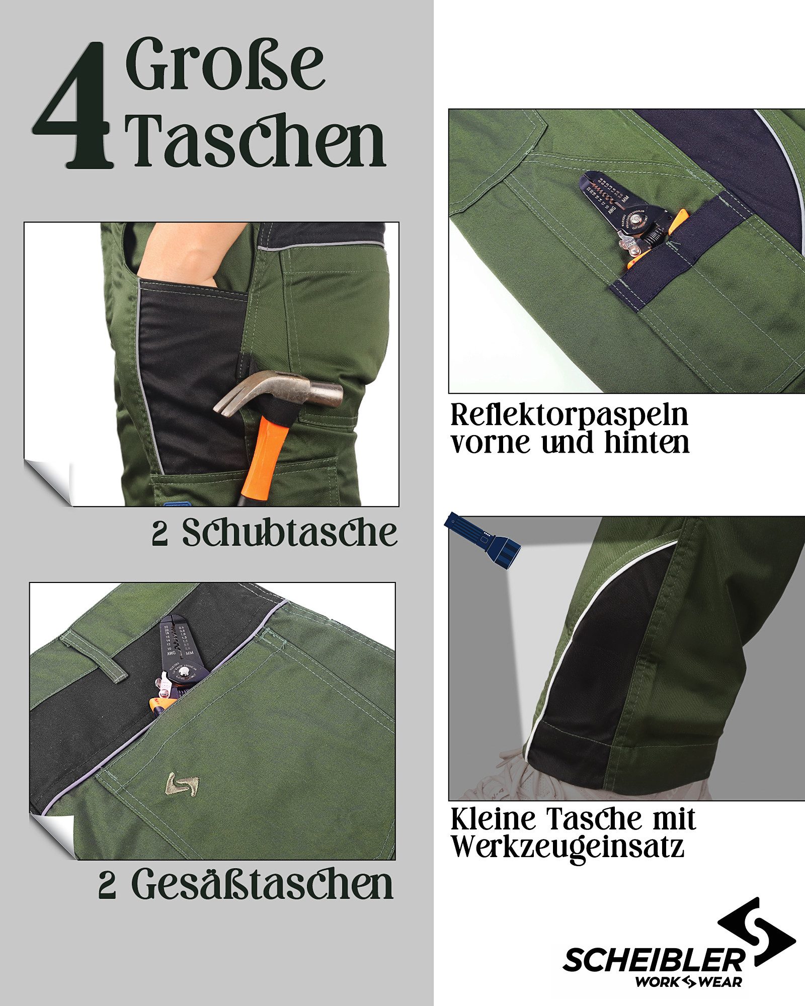 SCHEIBLER WORKWEAR Arbeitshose Active