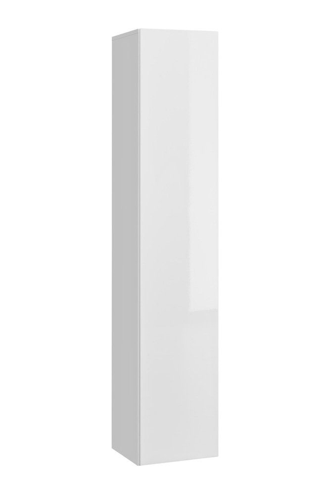 Modern, Hochglanzfronten (Wohnmöbel, mit Weiß Schwarz Hochglanz (5-St), und Push-to-Open, Stylefy 2xWandboard, aus Matt aus Wohnwand bestehend Dafne, - Set 3xHängeschrank Wohnzimmer-Set, Holzwerkstoff, I