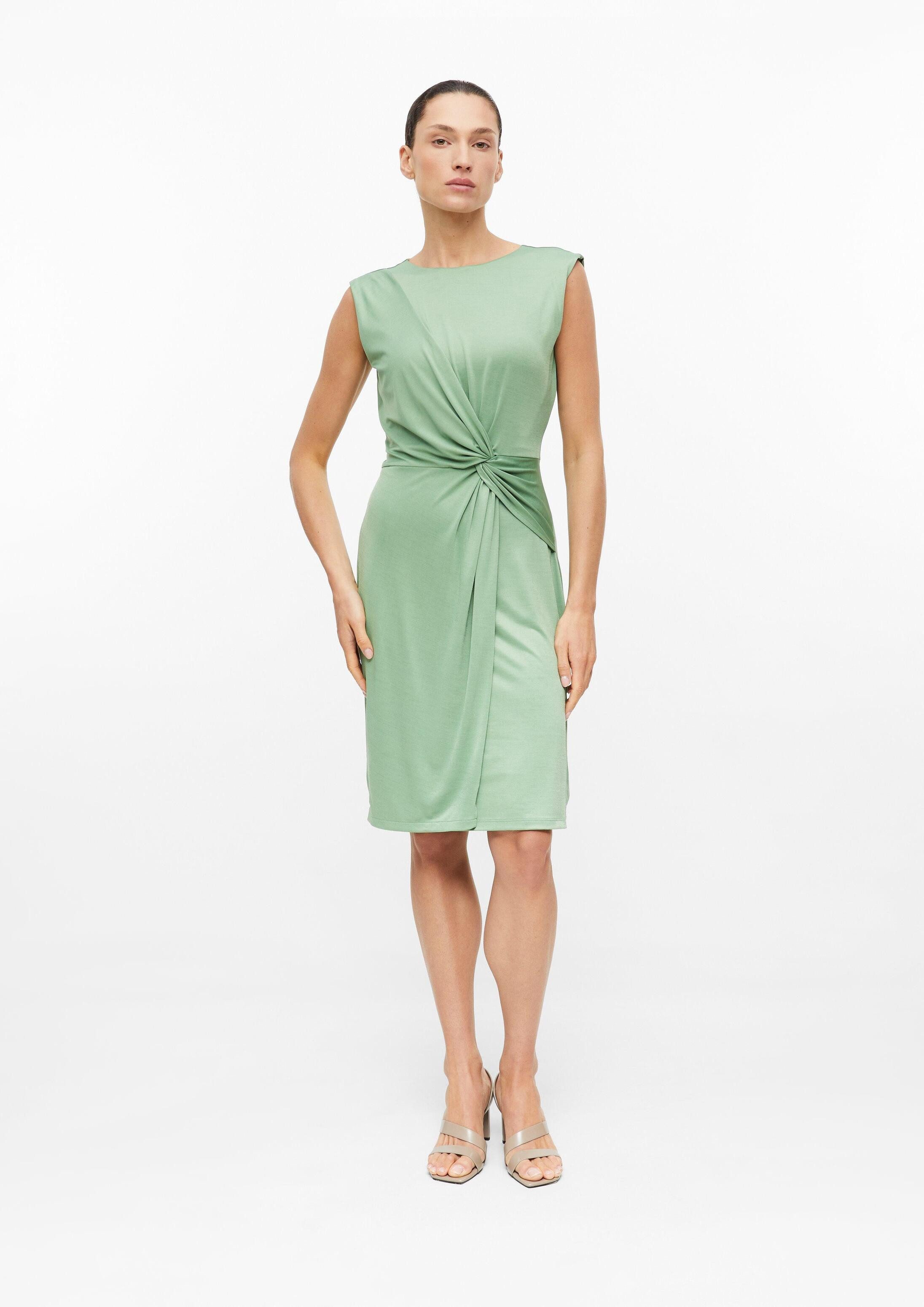 s.Oliver Minikleid Kleid Jerseykleid in Wickel-Optik mit Knotendetail – Bild 5 von 5