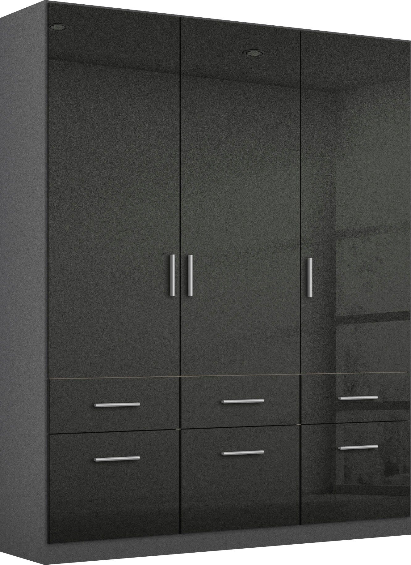 rauch Drehtürenschrank Kleiderschrank Schrank Garderobe Schlafzimmerschrank CELLE in 4 Breiten und 2 Höhen, optional mit Schubkästen MADE IN GERMANY