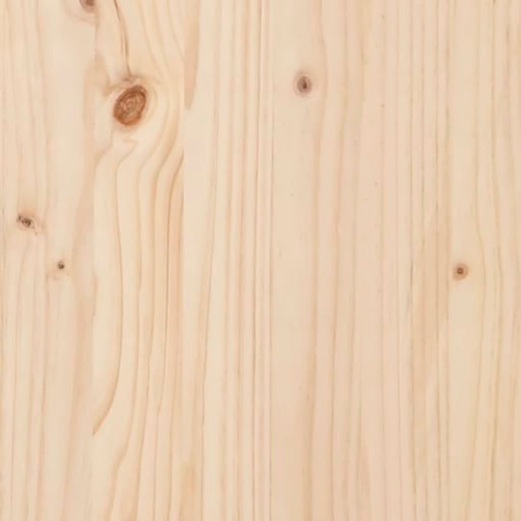 Natürliche cm Natürliche Kiefer 82,5x82,5x45 Massivholz | (1-St) Gartentisch Gartentisch Kiefer Kiefer vidaXL