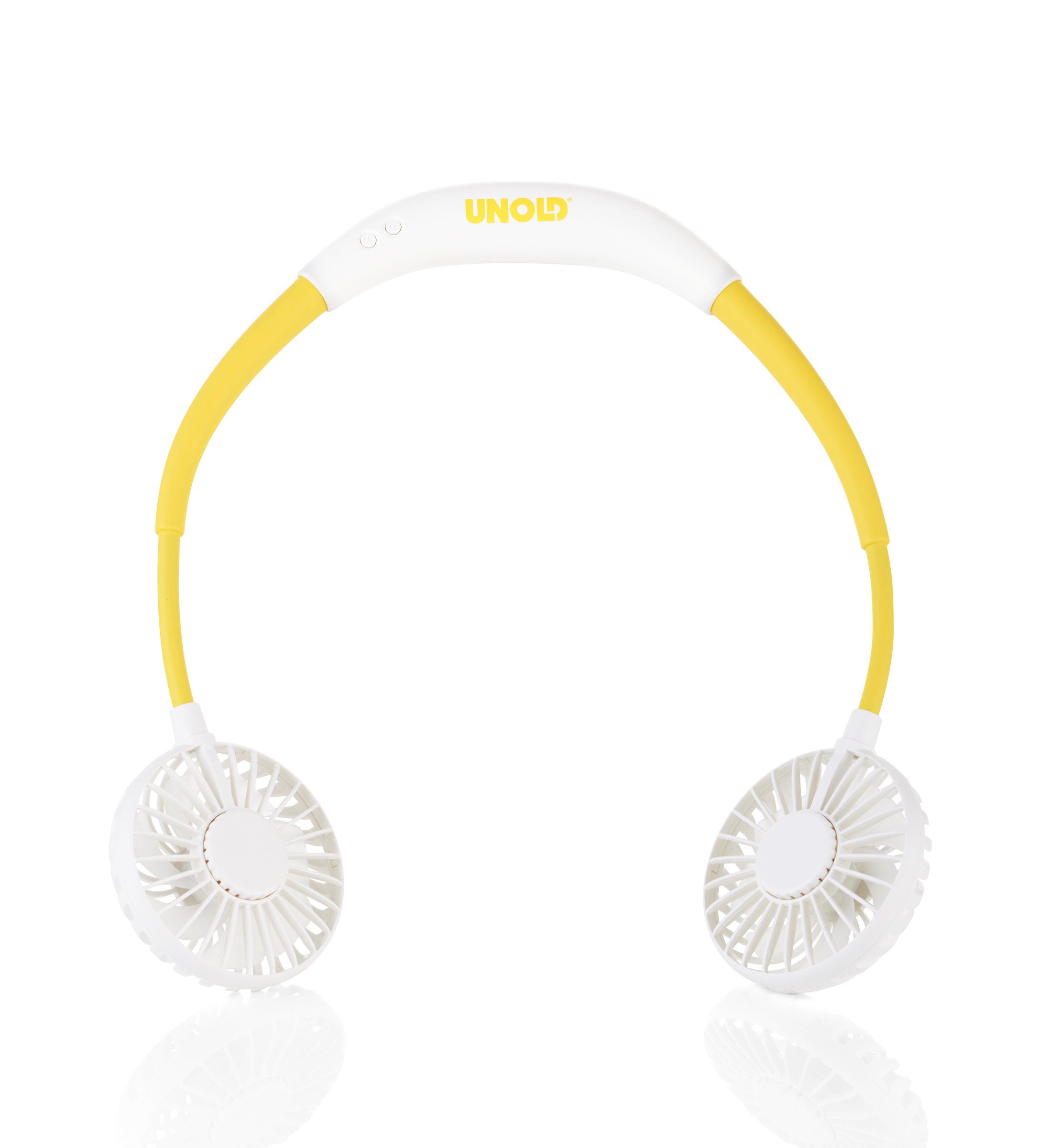 Unold Umhängeventilator NACKENVENTILATOR BREEZY, flexibel Sicherheitsnetz 3-stufige Geschwindigkeitsregelung