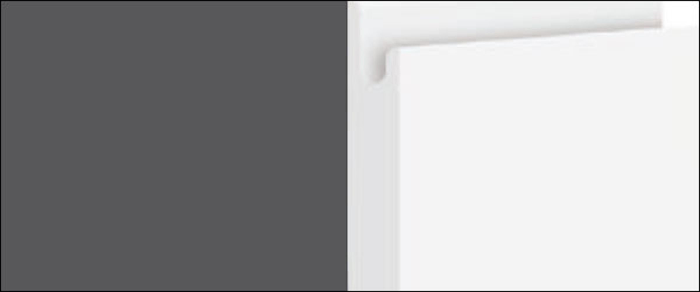 Feldmann-Wohnen Avellino 60cm Korpusfarbe mit Klappe Front- Acryl wählbar weiß Klapphängeschrank matt und grifflos