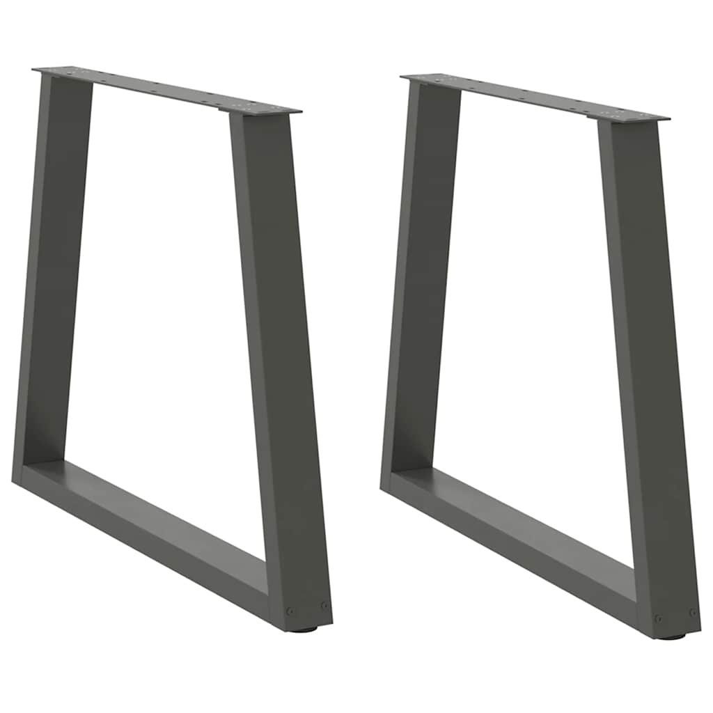 Tischgestell Esstisch Beine V-Form 2 Stück Anthrazit 80x72-73,3 cm Stahl