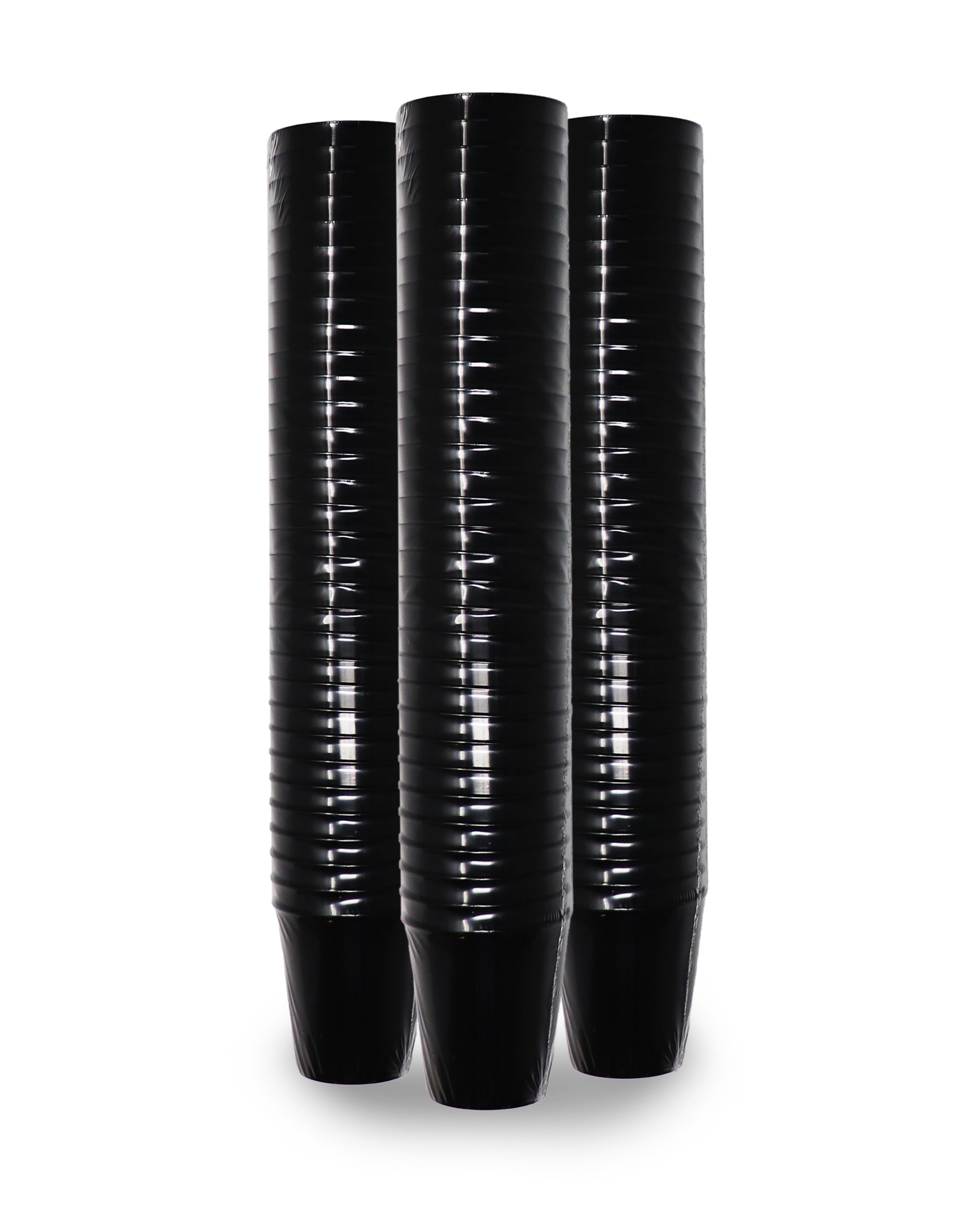 Close Up Tasse Schnapsglas Shotglas Set aus PP 160 Stück Schwarz, Polypropylen