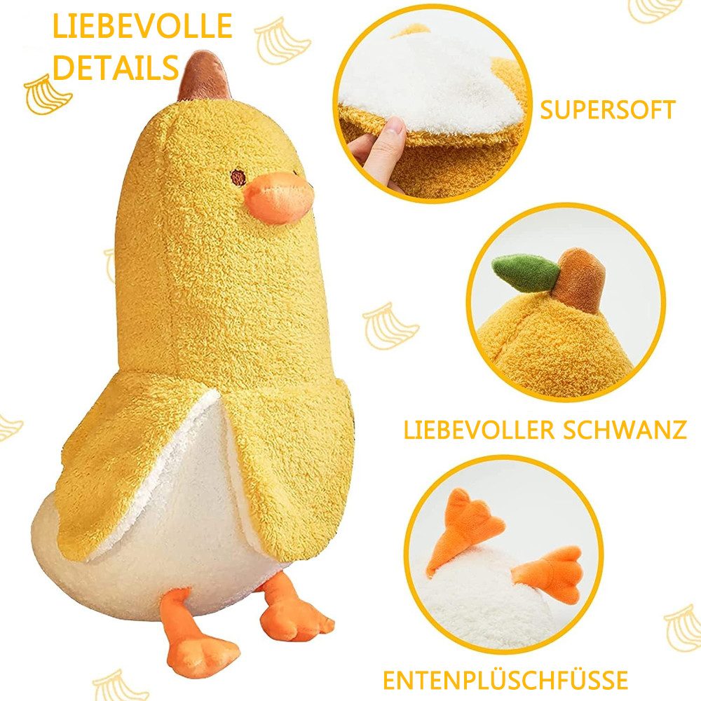 NUODWELL Babykissen Plüschtier Banane Ente Stofftier,Kawaii Ente Plüsch,Ban günstig online kaufen