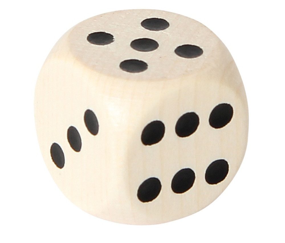 Bartl Spiel Holzwürfel - Augenwürfel, natur 6-seitiger Standardwürfel, Spielwürfel – Ersatzwürfel für Brett- und Gesellschaftsspiele