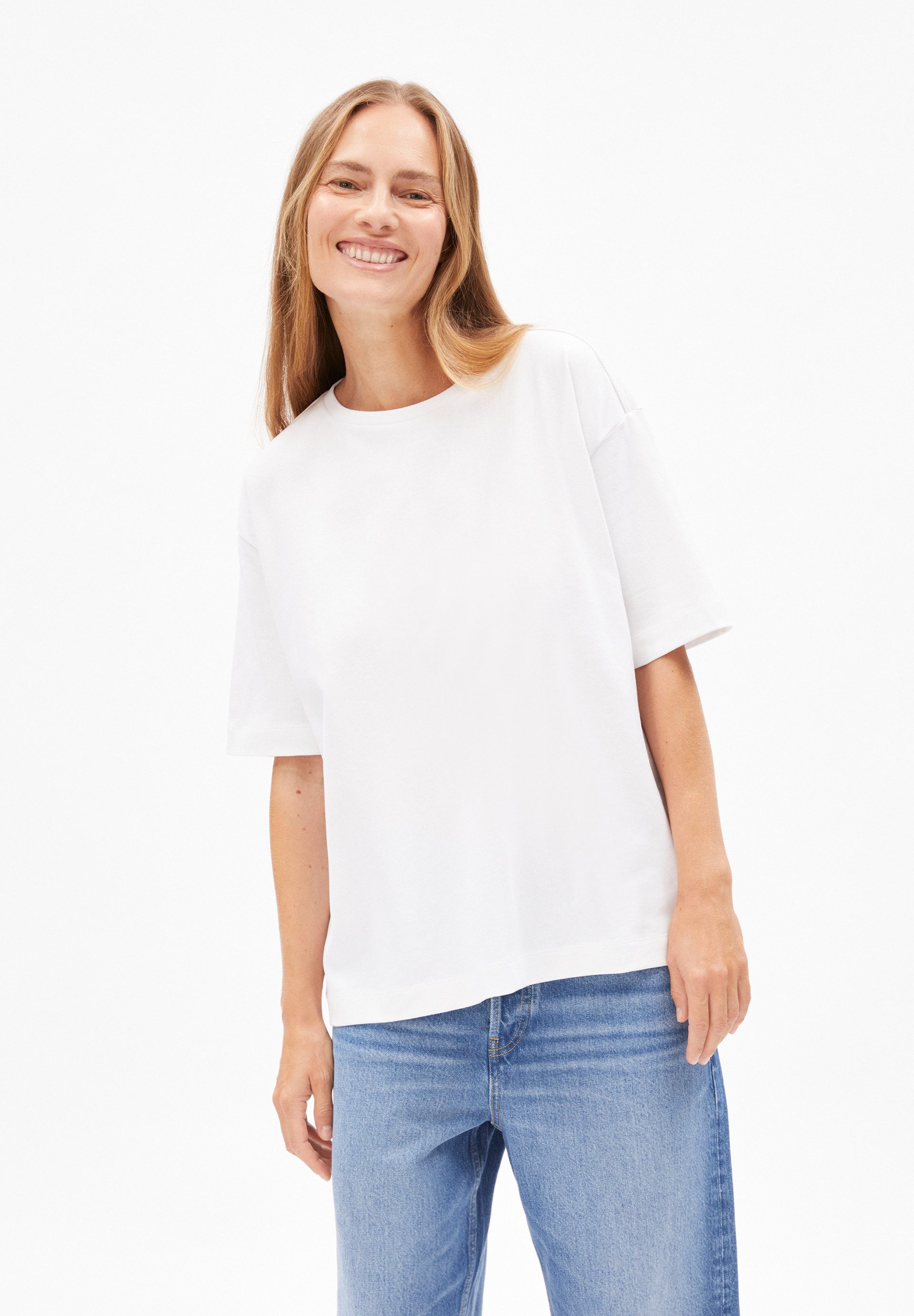 Armedangels T-Shirt GIANNAA T-Shirt aus recyceltem Baumwoll Mix (Oversized günstig online kaufen