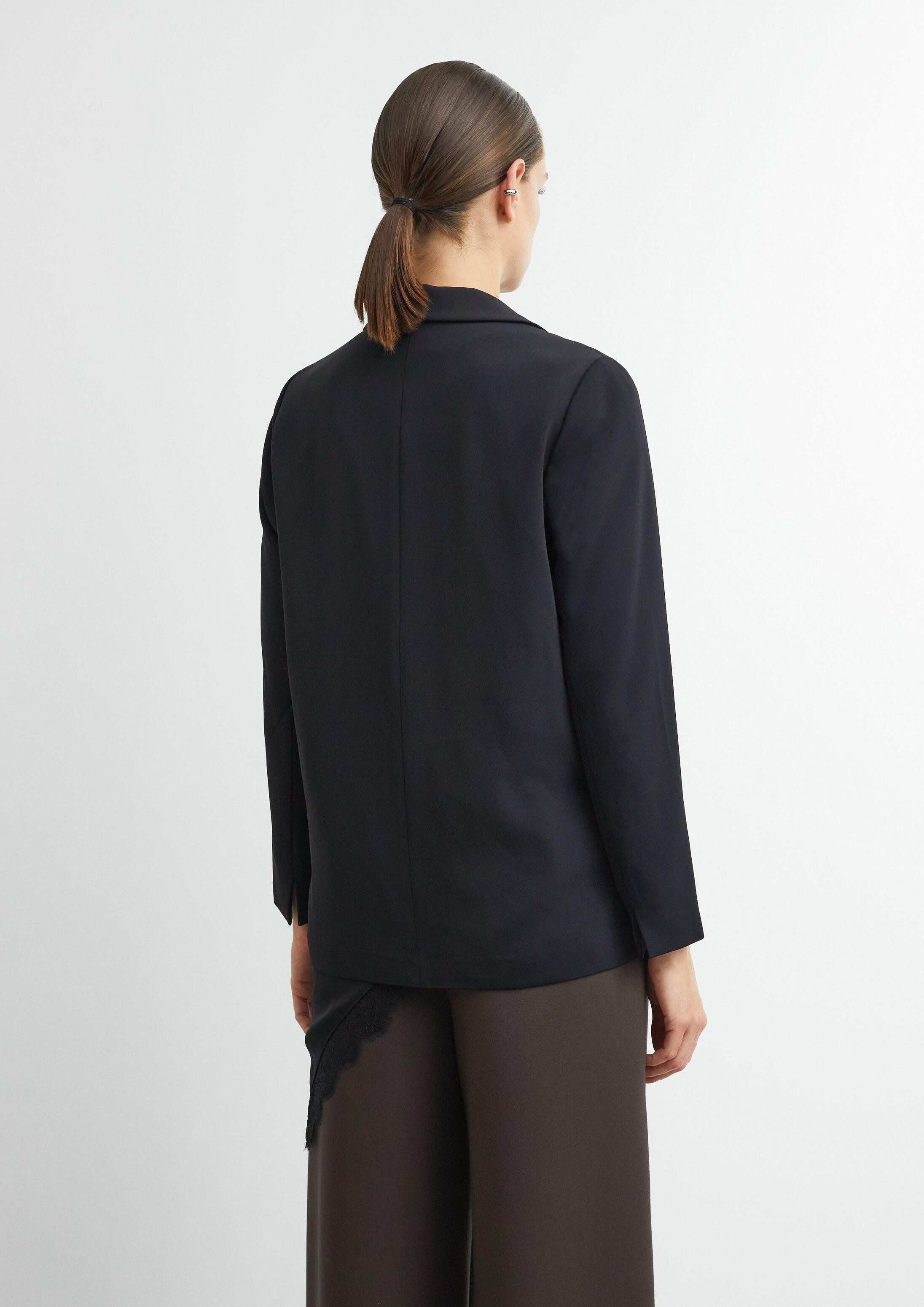 comma Jackenblazer Indoor-Jacke Fließender Oversize-Blazer