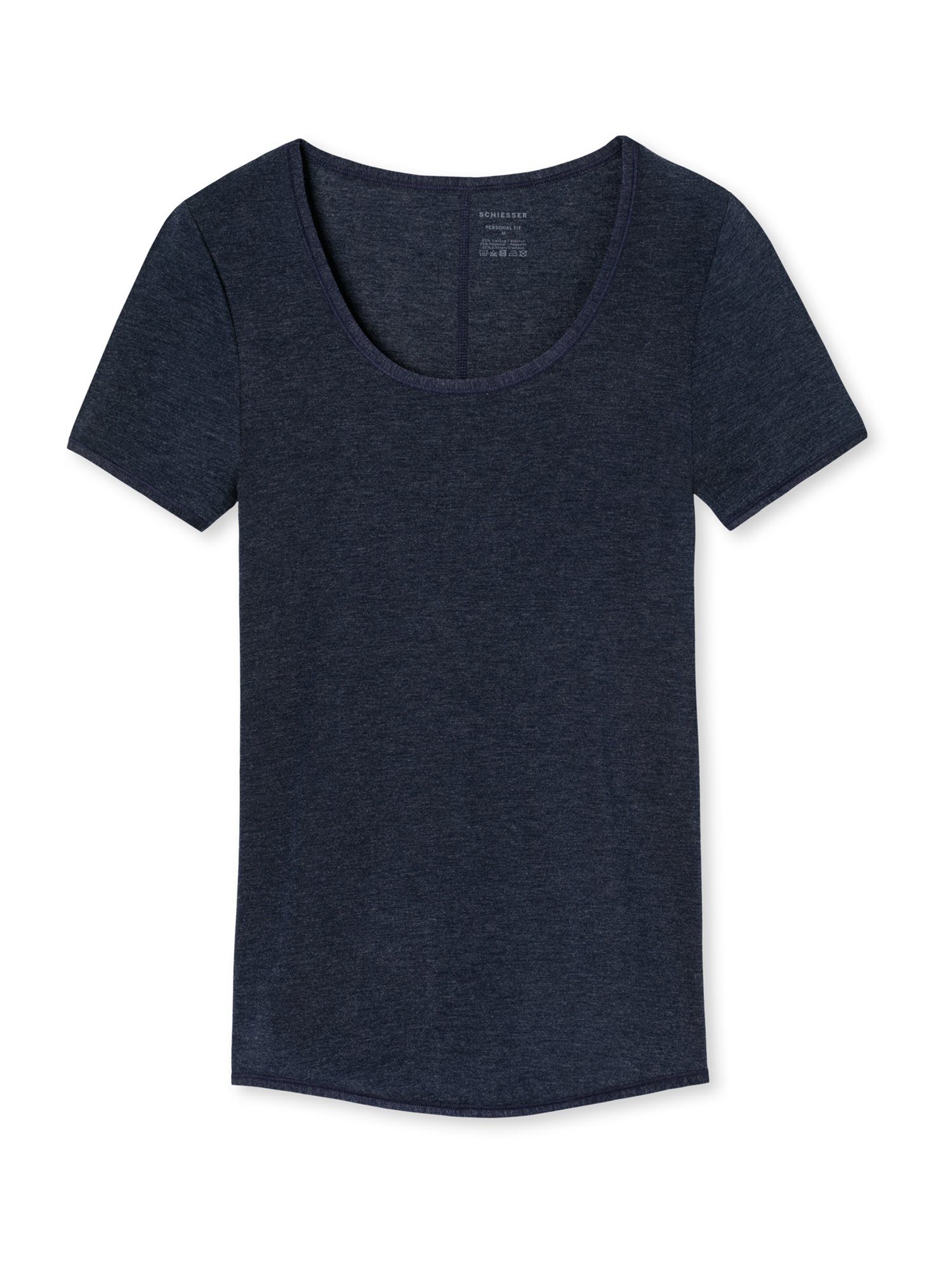 Schiesser T-Shirt Personal Fit (1-tlg) nachtblau