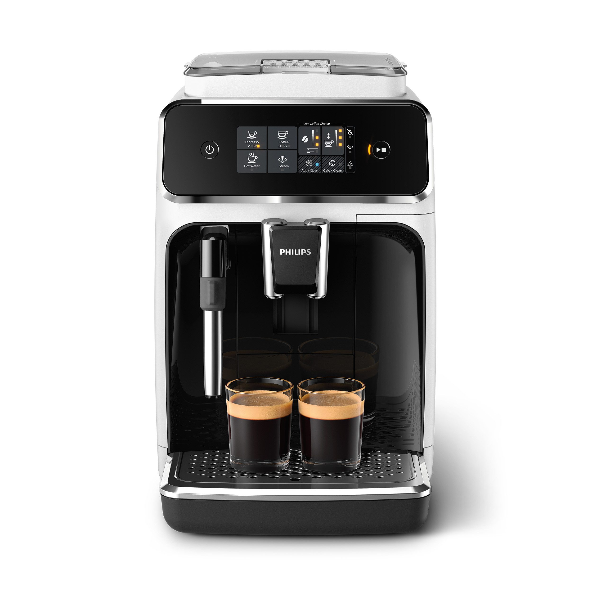 Philips Kaffeevollautomat EP2223/40 2200 Series, 2 Kaffeespezialitäten, Panarello Milchschäumer, anpassbarer Aromastärke