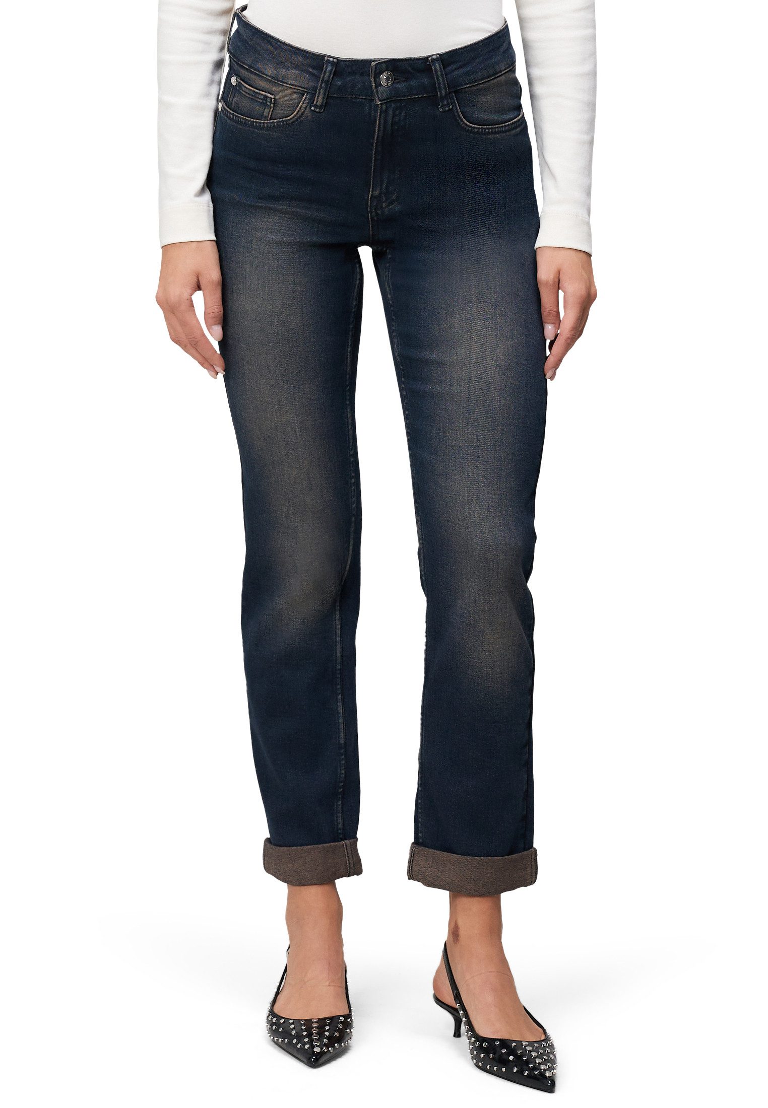 Zero Slim-fit-Jeans Damen Style ORLANDO Straight Leg 32 Inch günstig online kaufen