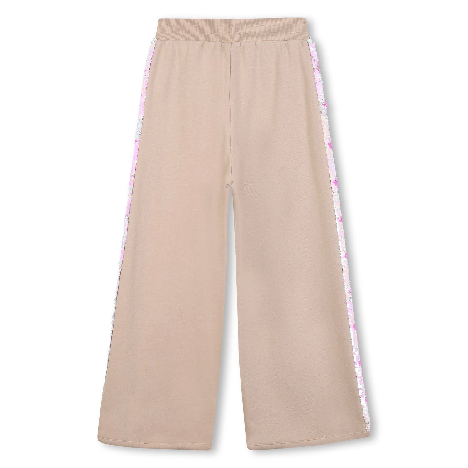 Billieblush Jogginghose Billieblush Jogginghose beige mit rosa Pailletten Glanz für kleine Fas