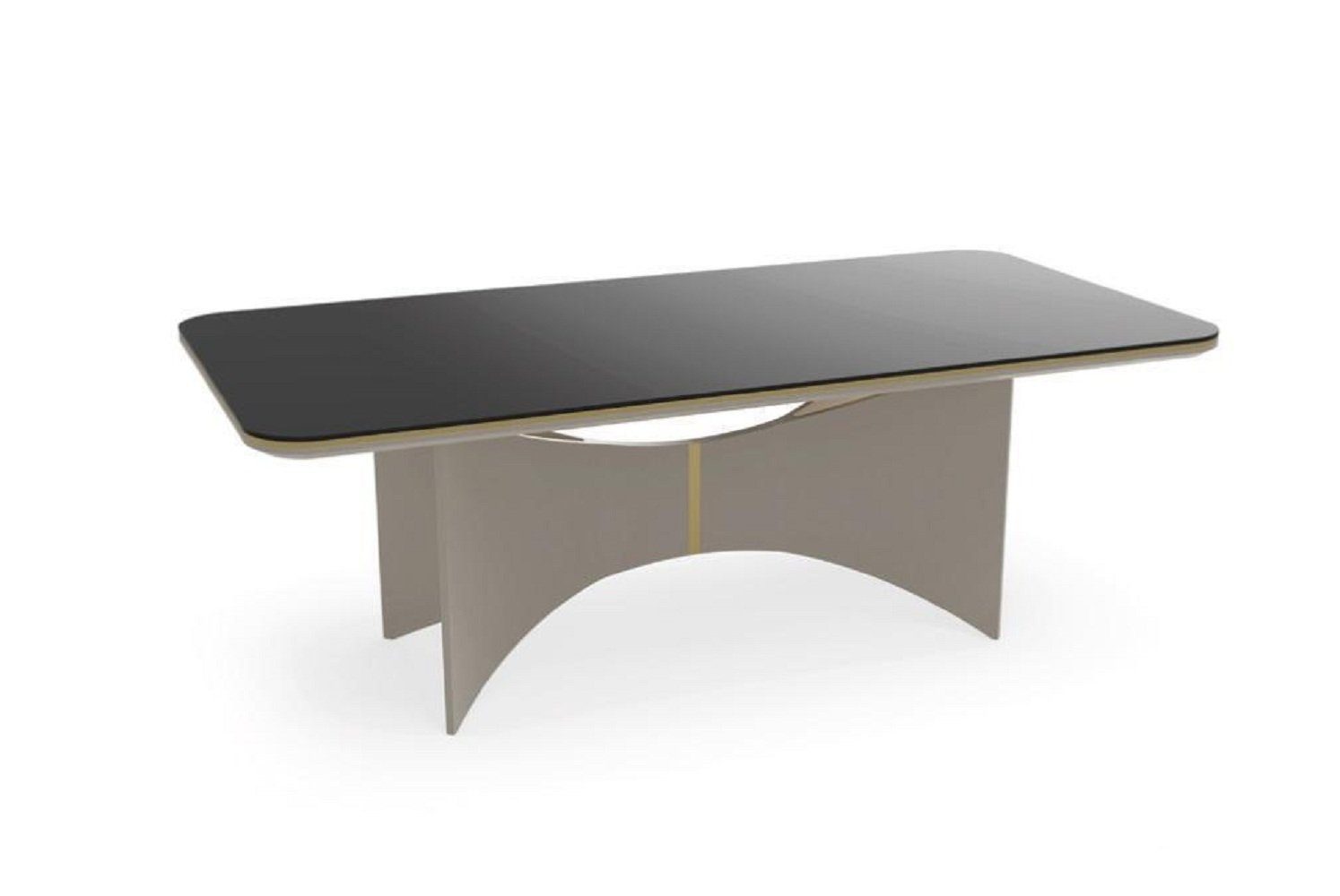 Esstisch Tisch Design Europa Made Esszimmer JVmoebel in Esstisch Neu Glasplatte), Tische (1-St., mit Esstisch 1x Grau Luxus