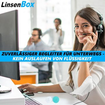 MAVURA Aufbewahrungsdose LinsenBox Kontaktlinsenbehälter Set Kontaktlinsendose, Kontaktlinsen Aufbewahrung Jahresvorrat weiche & harte Linsen [12er]