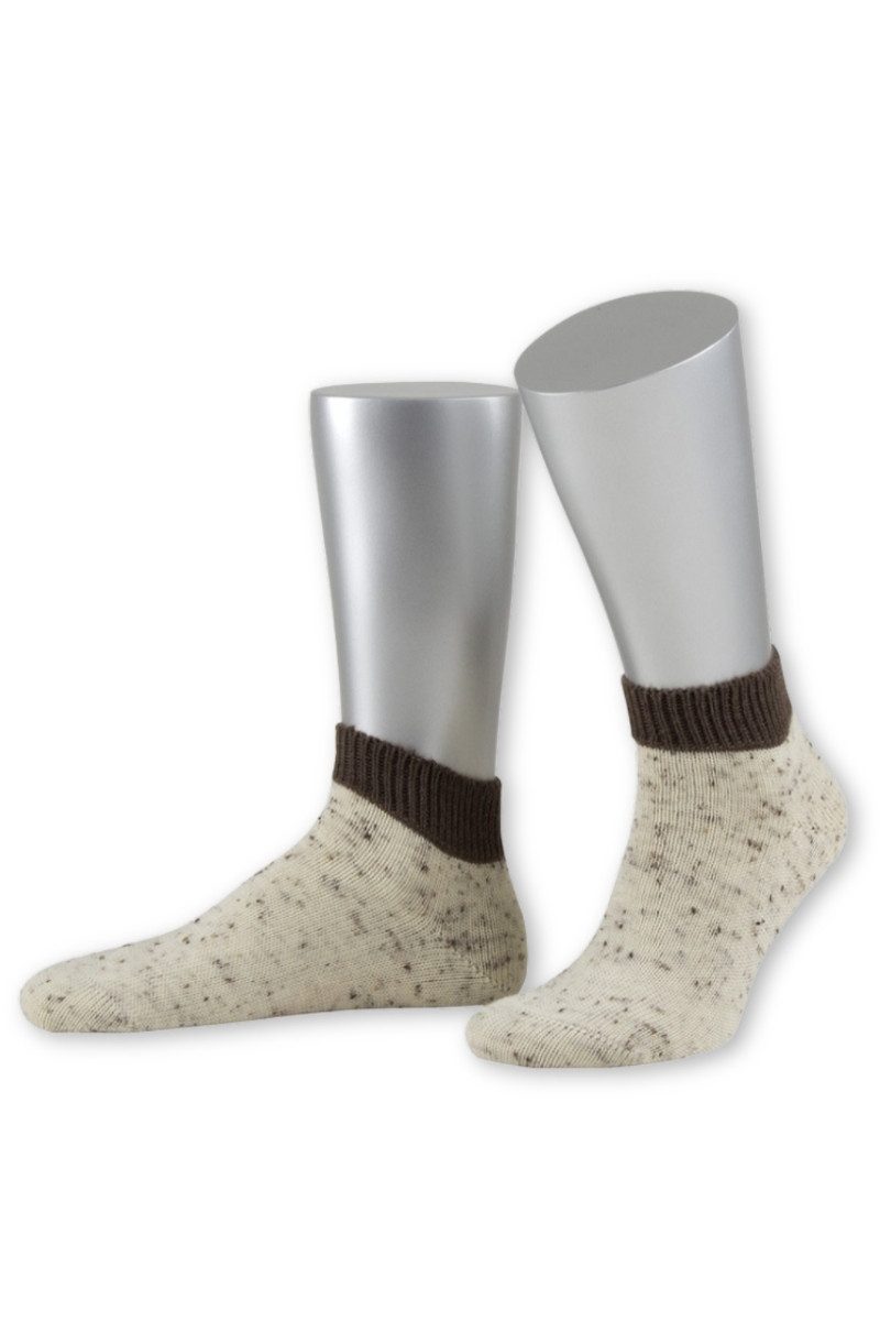 Lusana Trachtensocken Trachtensocken - LOFERL-SOCKEN - natur/braun, beige/braun