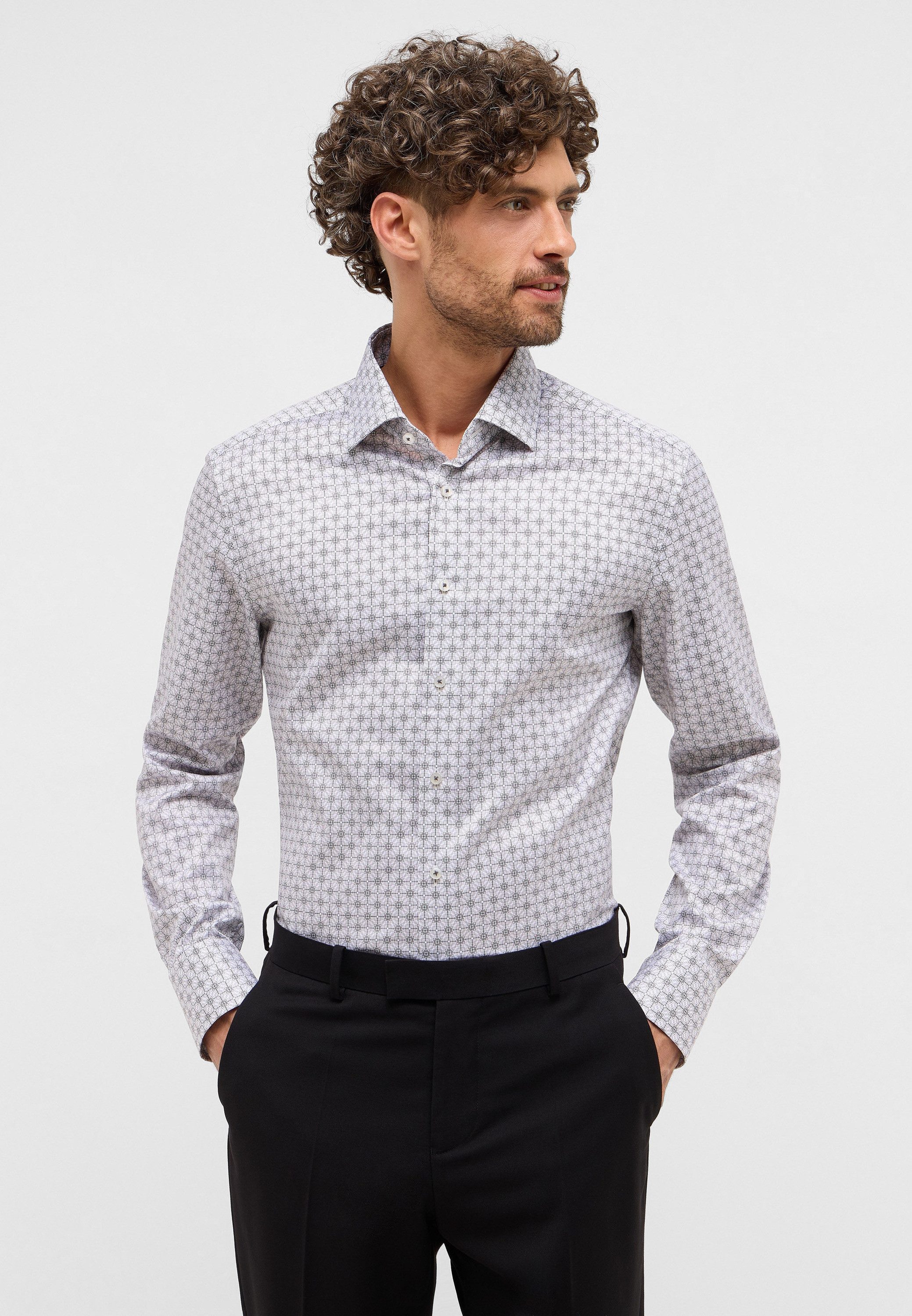 Eterna Langarmhemd SLIM FIT NON IRON (bügelfrei) günstig online kaufen