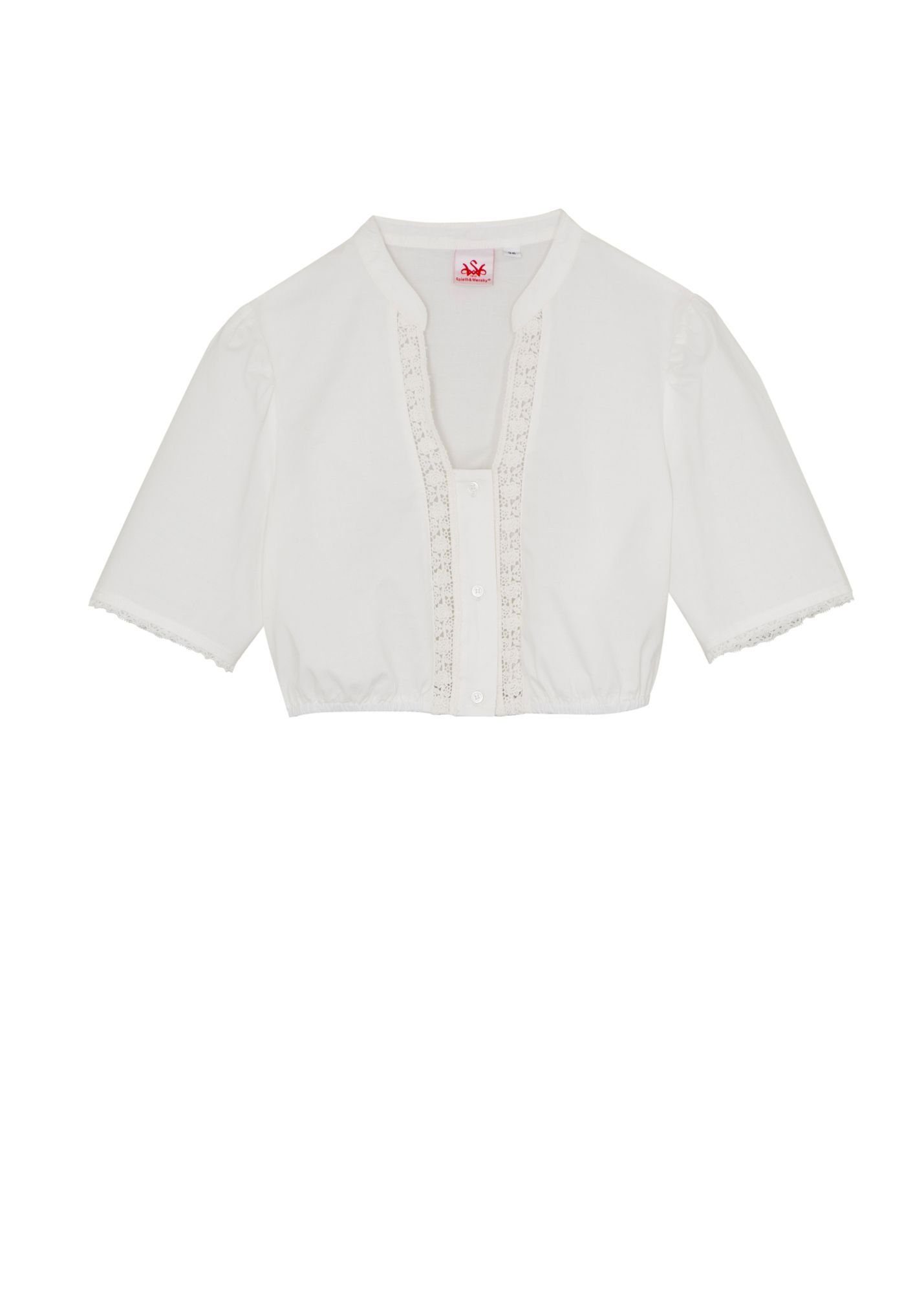 Spieth & Wensky Dirndlbluse Brandis (1-tlg) mit zarter Spitze günstig online kaufen