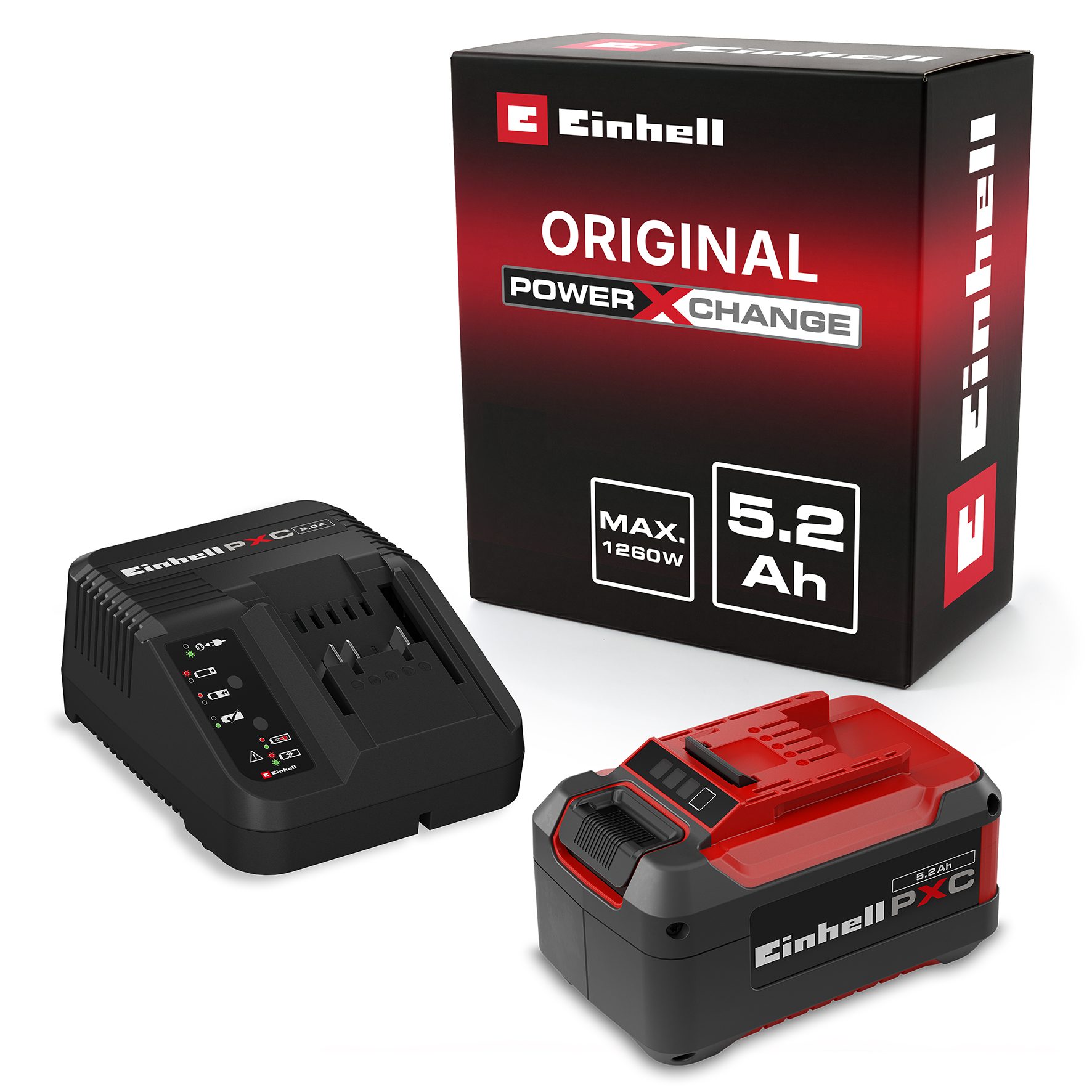 Einhell 5,2 Ah PXC Starter-Kit Akku Starter-Set