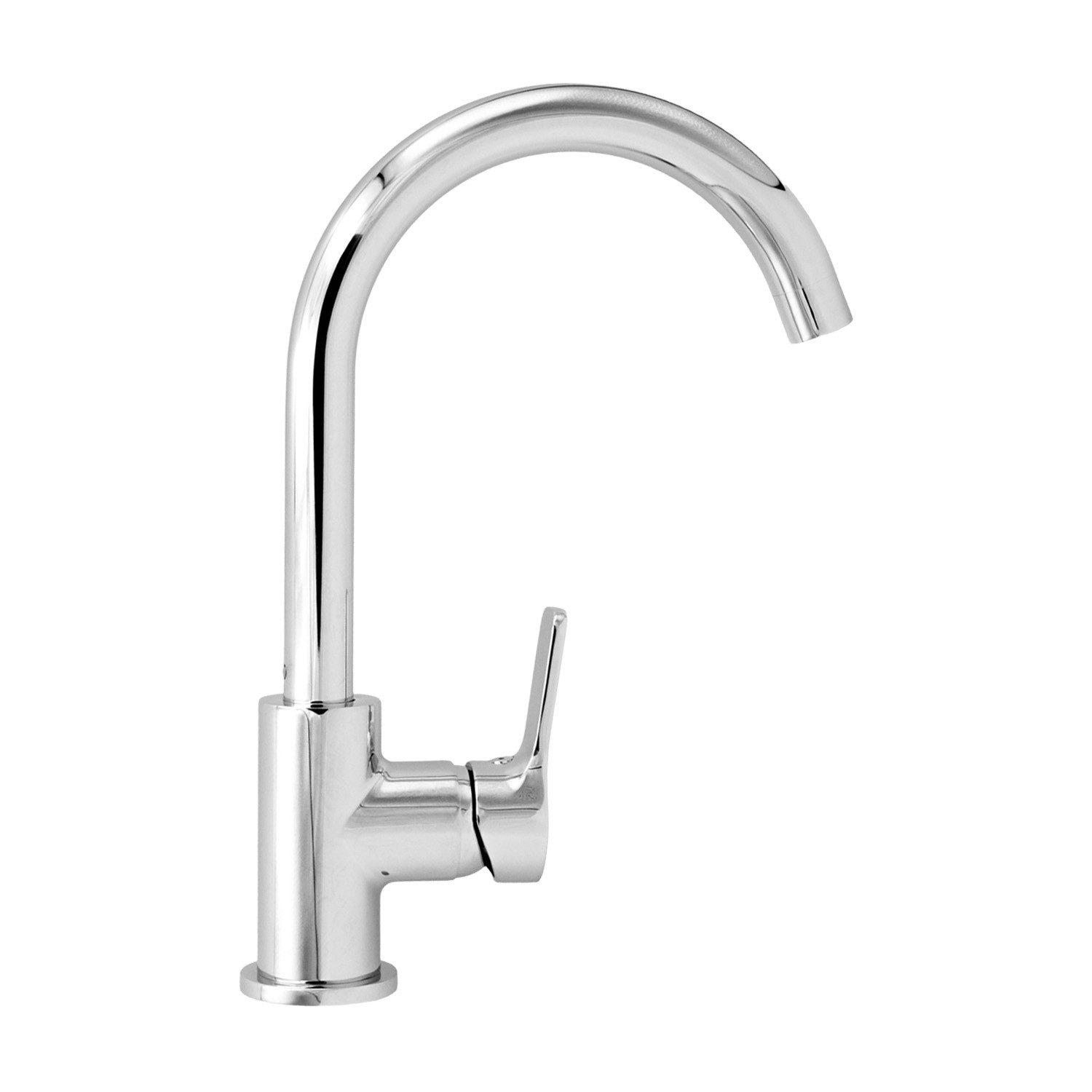 Stabilo Sanitär Waschtischarmatur Küchenarmatur Chrom Einhebelmischer 23,1 cm hoch 40 cm x 1/8 Zoll Außengewinde x 3/8 Zoll Außengewinde