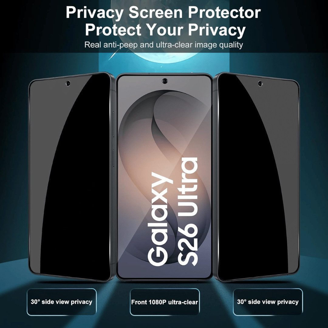 SmartUP Displayschutzglas 2X Schutzglas für Samsung Galaxy S26 Ultra Blickschutz Display Kamera für Samsung Galaxy S26 Ultra, 4 Stück, Anti-Spy, Blickschutz, Pr – Bild 2 von 5