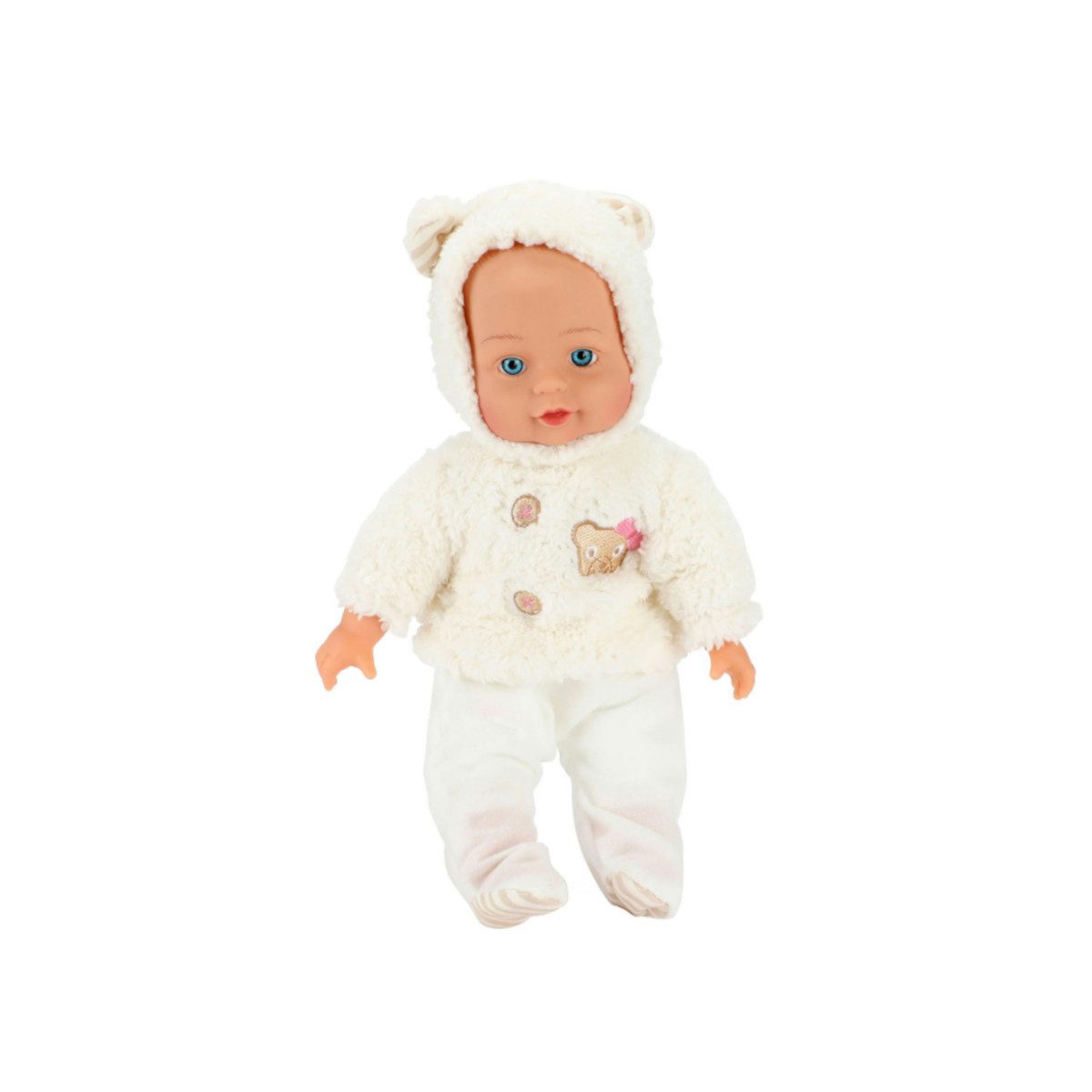 Toi-Toys Actionfigur Toi-Toys BEAU Babypuppe 33 cm – Kuschelpuppe im Kindersitz