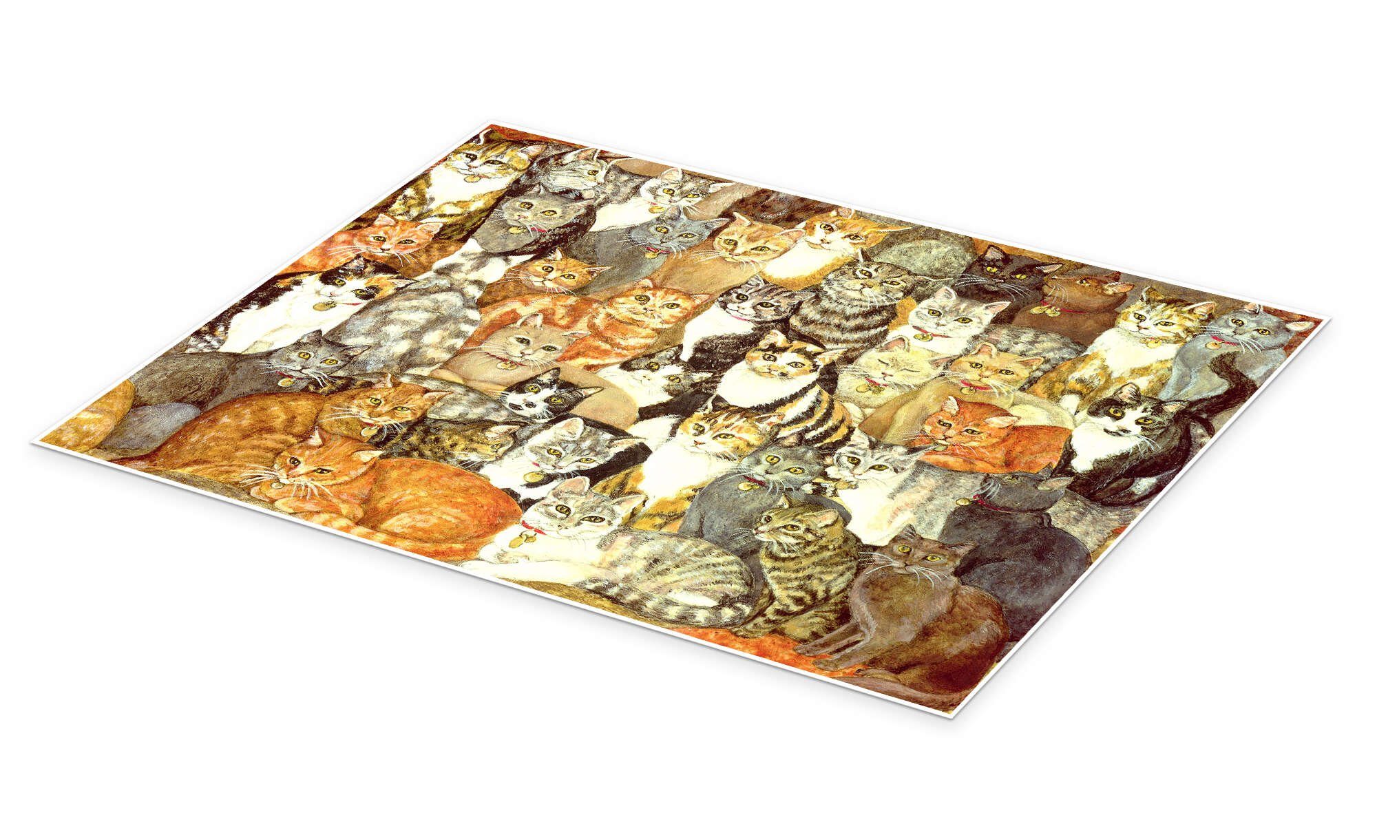 Posterlounge Wandbild Katzen, Ditz, erhältlich als Poster, Leinwandbild, Wandsticker oder Acrylglasbild