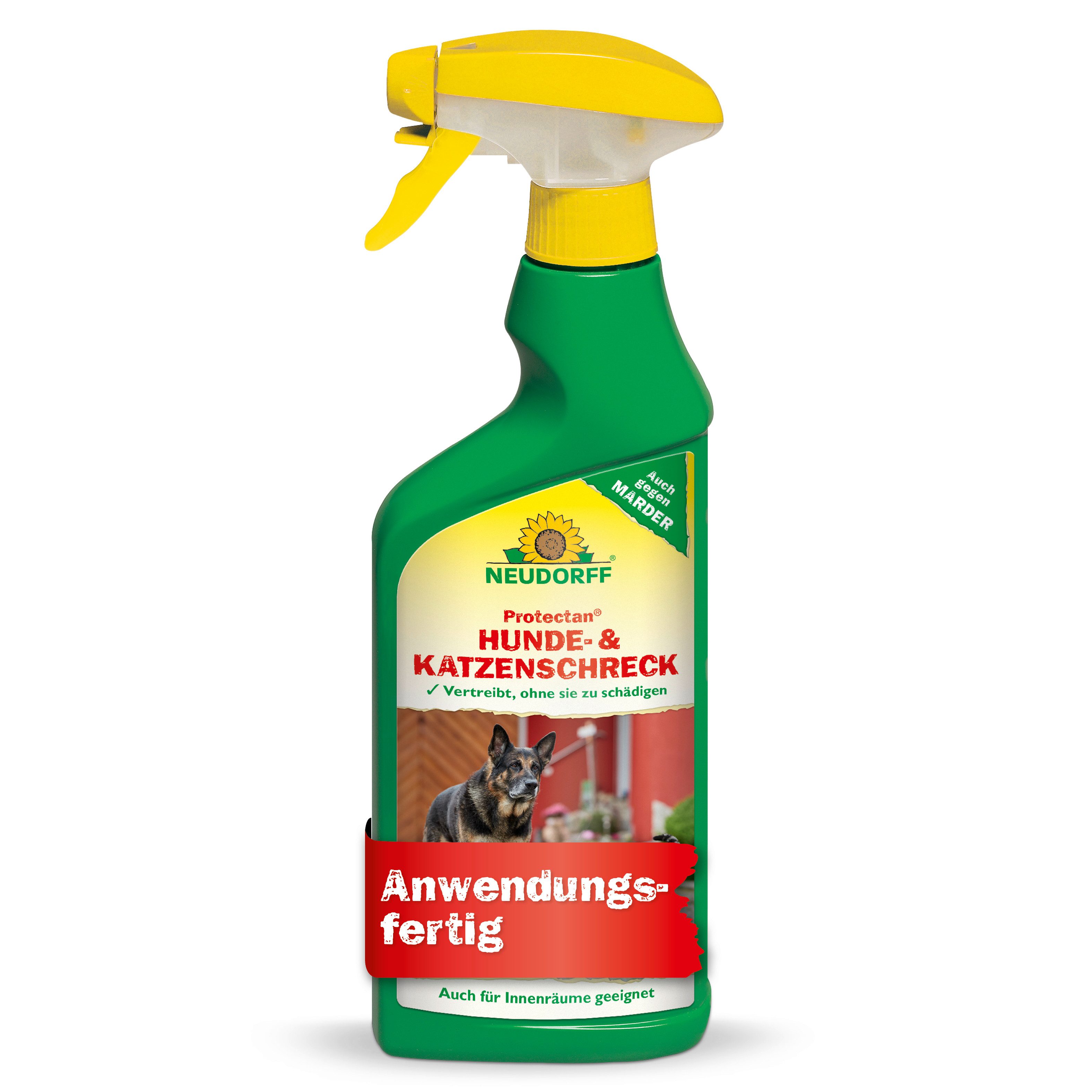 Neudorff Vergrämungsmittel Protectan Hunde- und KatzenSchreck 500 ml, 0.5 l, Geruchsbasiertes Fernhaltespray für Innen- und Außenbereiche, 500 ml für bis zu 10 m², Geruchsbasierte Abwehr für den Innen- und Außenbereich