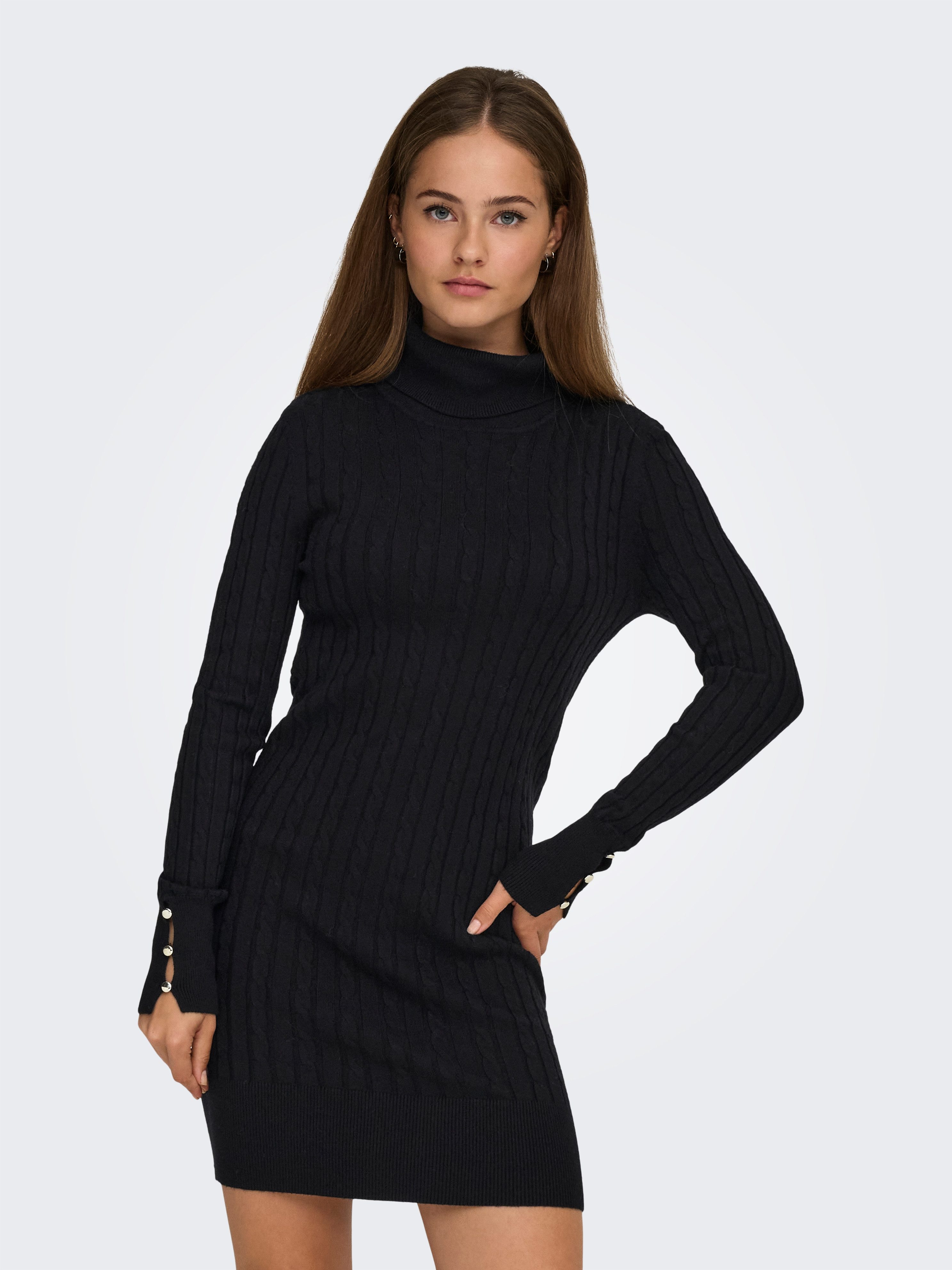 ONLY Strickkleid ONLLOUIS LS ROLLNECK CABLE günstig online kaufen