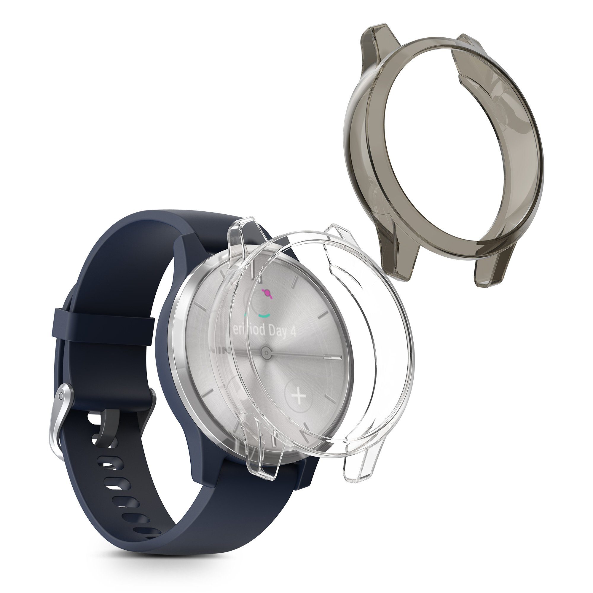 Smartwatch-Hülle 2x Schutzhülle für Garmin vivomove 3S